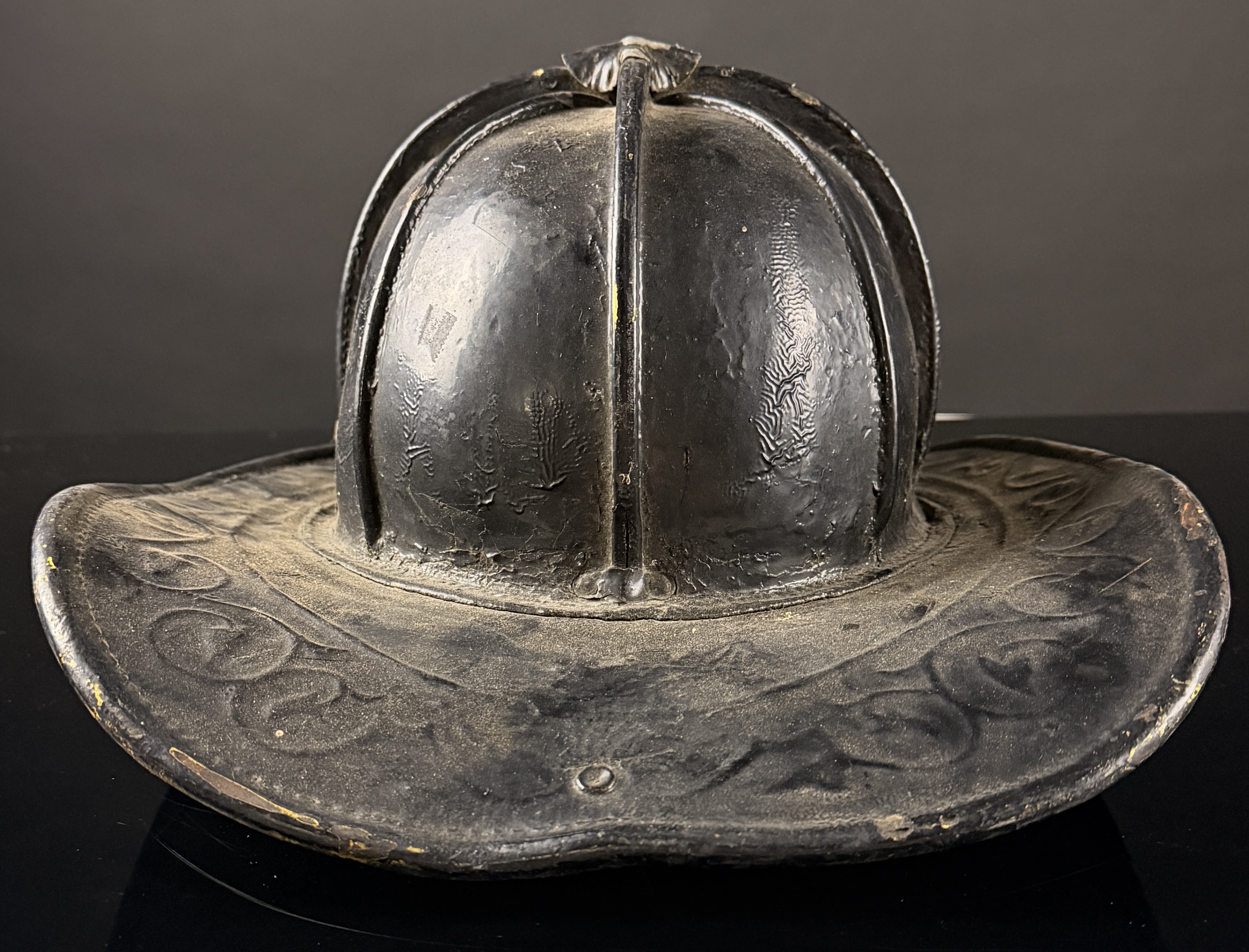 Cairns & Brother Antique Leather Fire Helmet