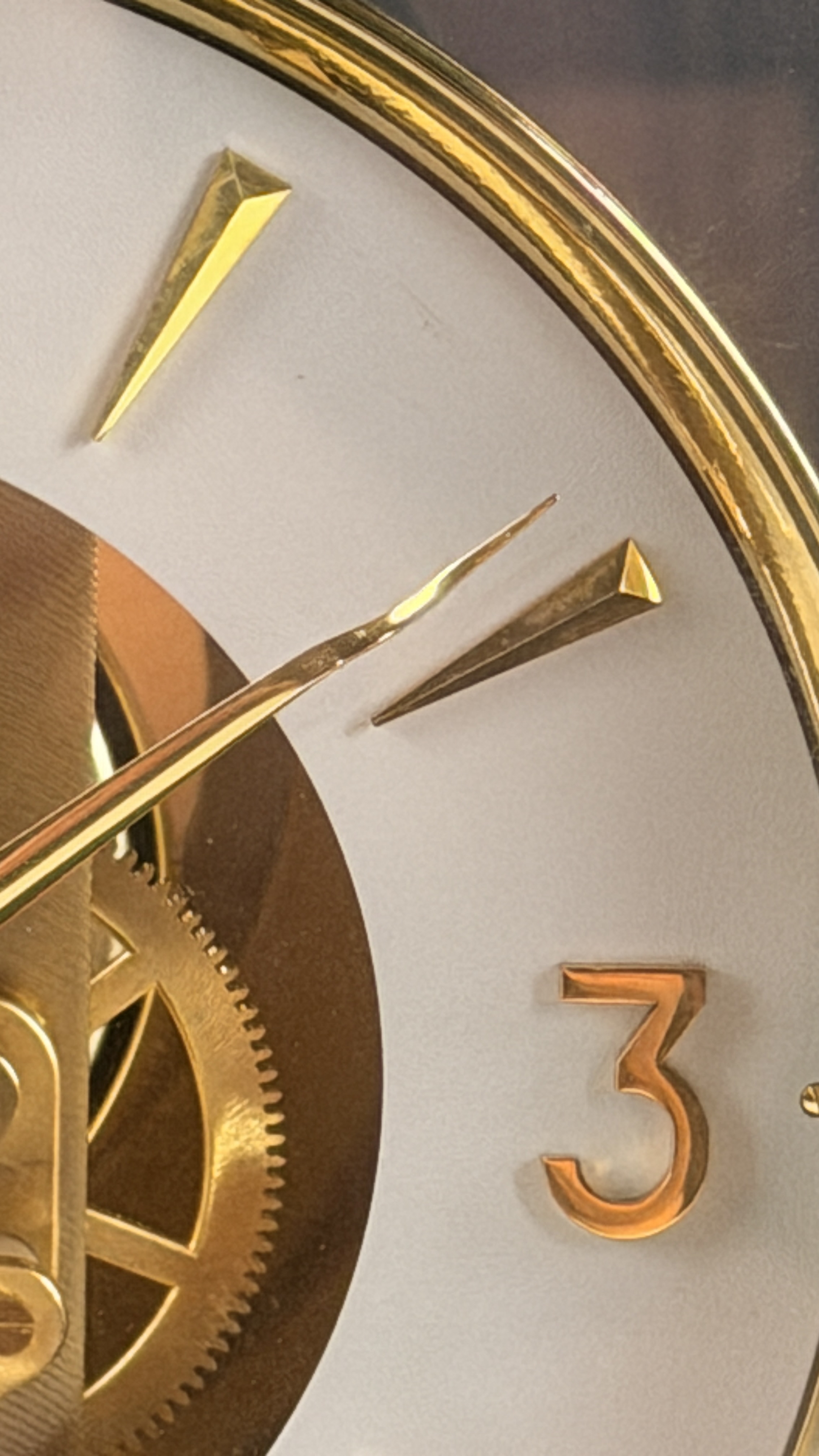 LeCoultre Atmos Gilt Brass Mantel Clock