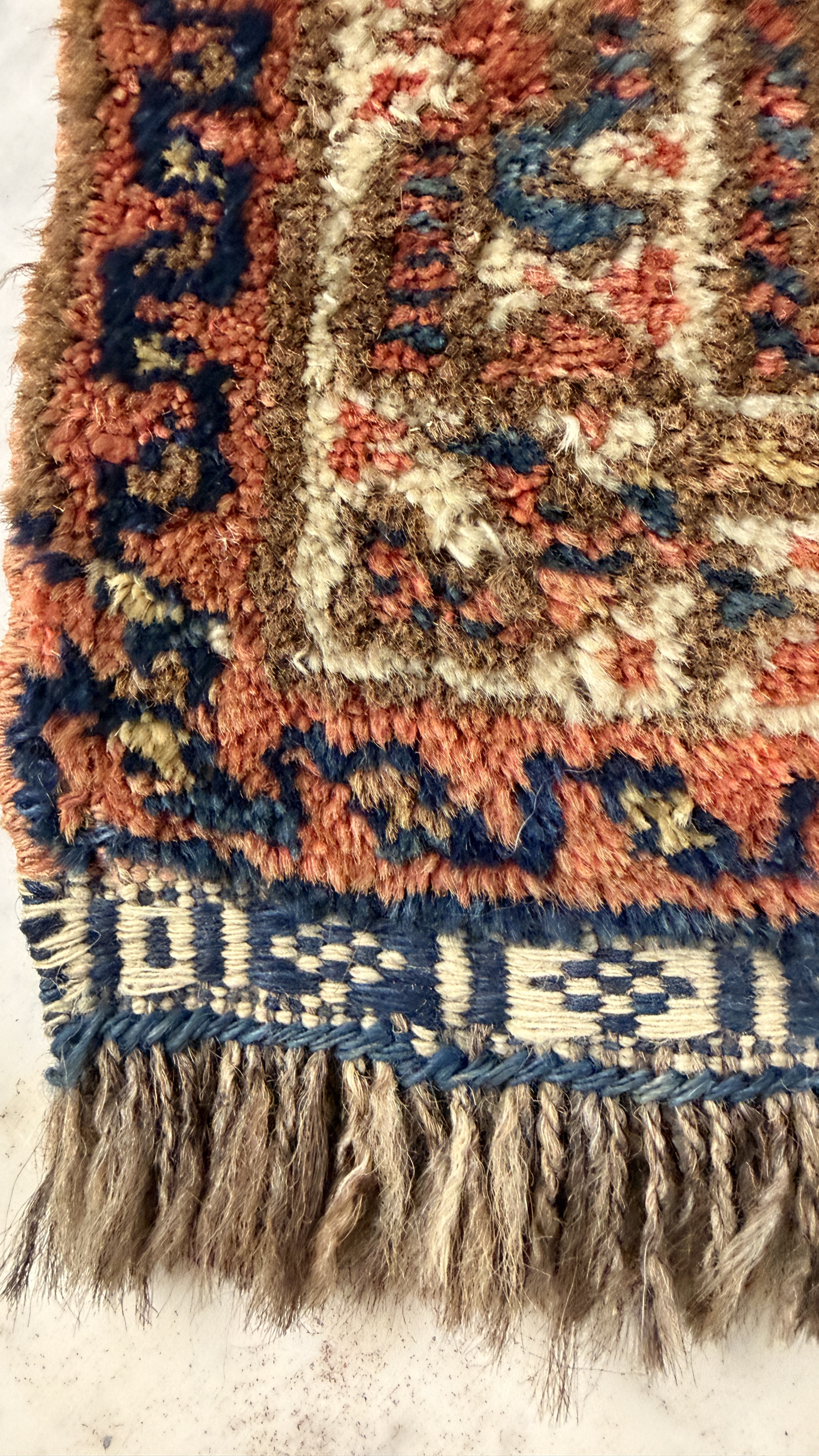 Antique Persian Tribal Wool Bagface or Cushion Cover