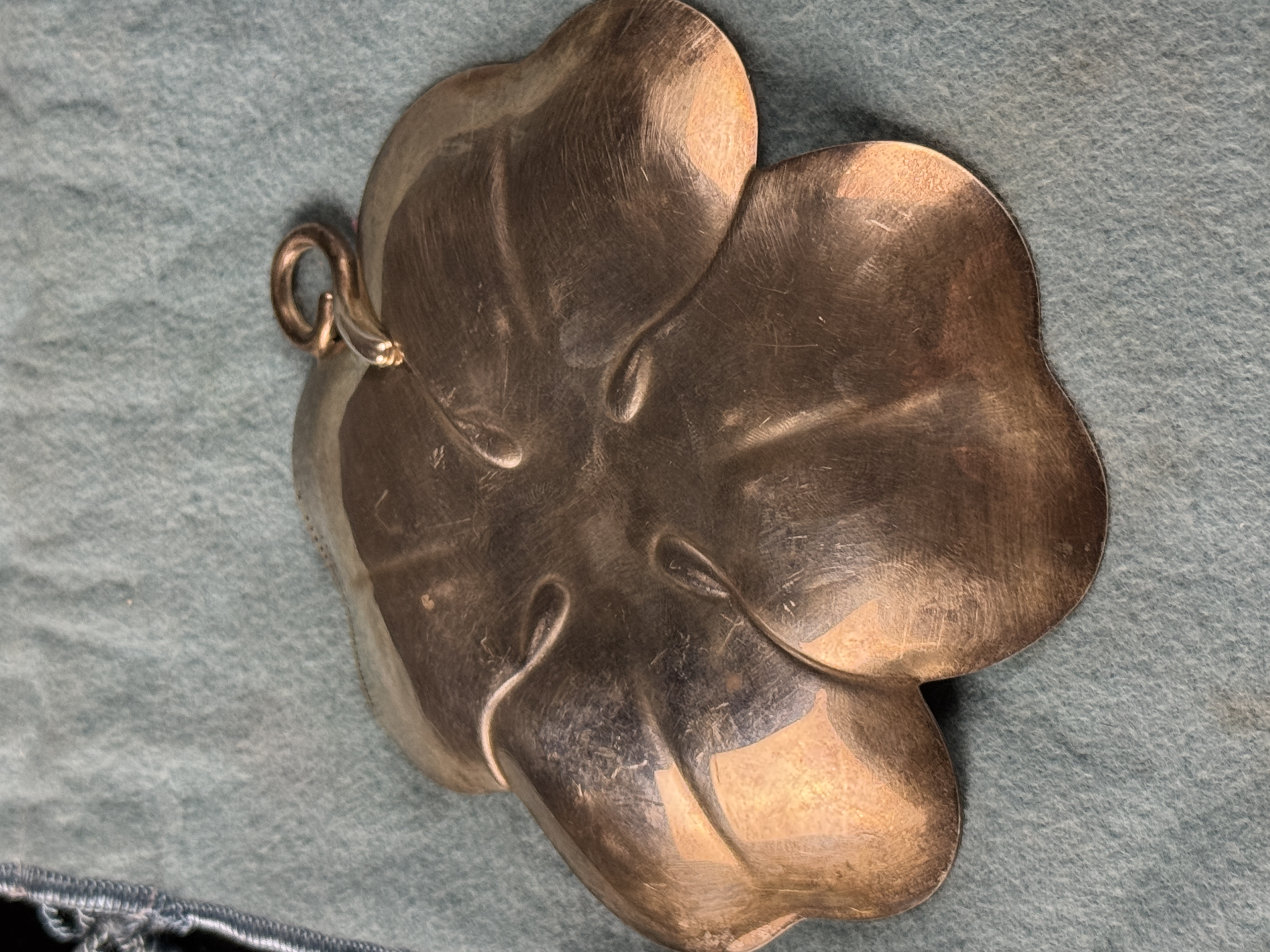 Tiffany & Co. Sterling Silver Clover Form Trinket Dish