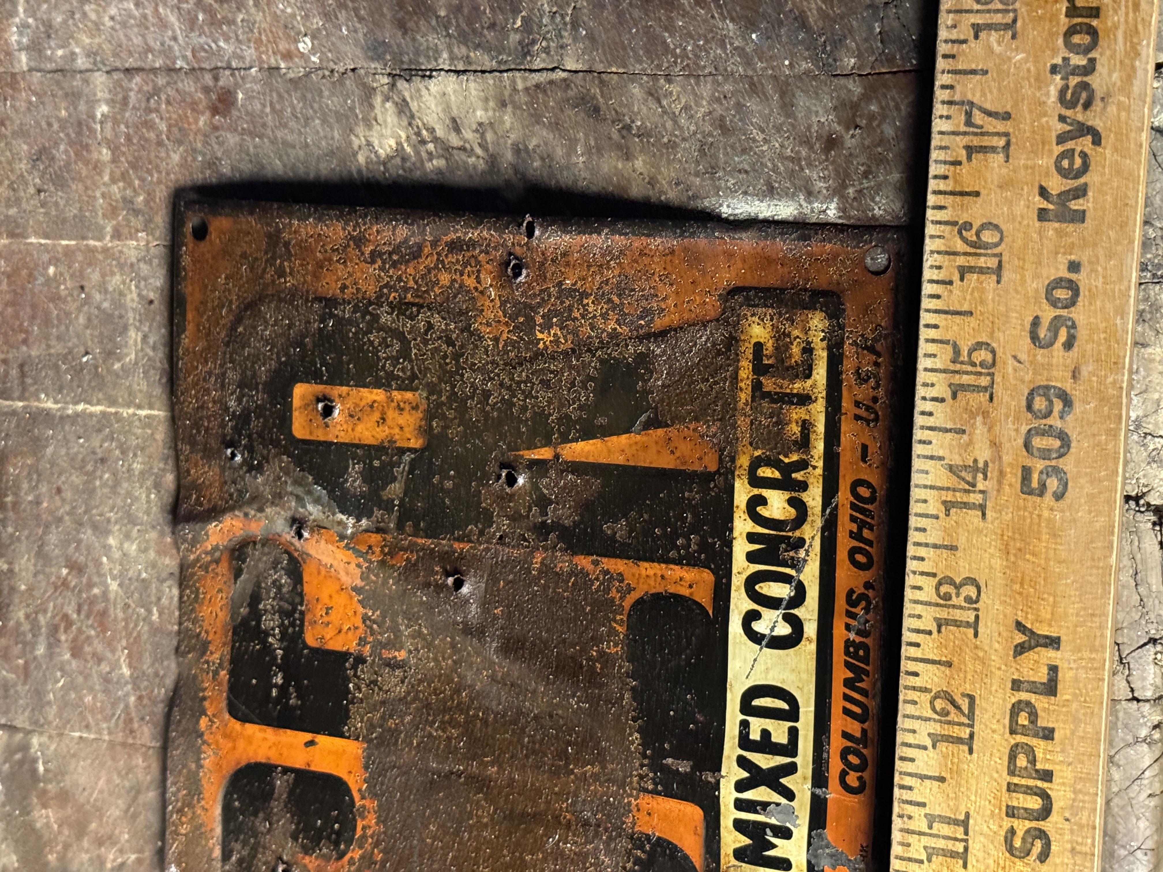 1920s 1930s Jaeger Machine Co Tin Tacker Advertising Sign
