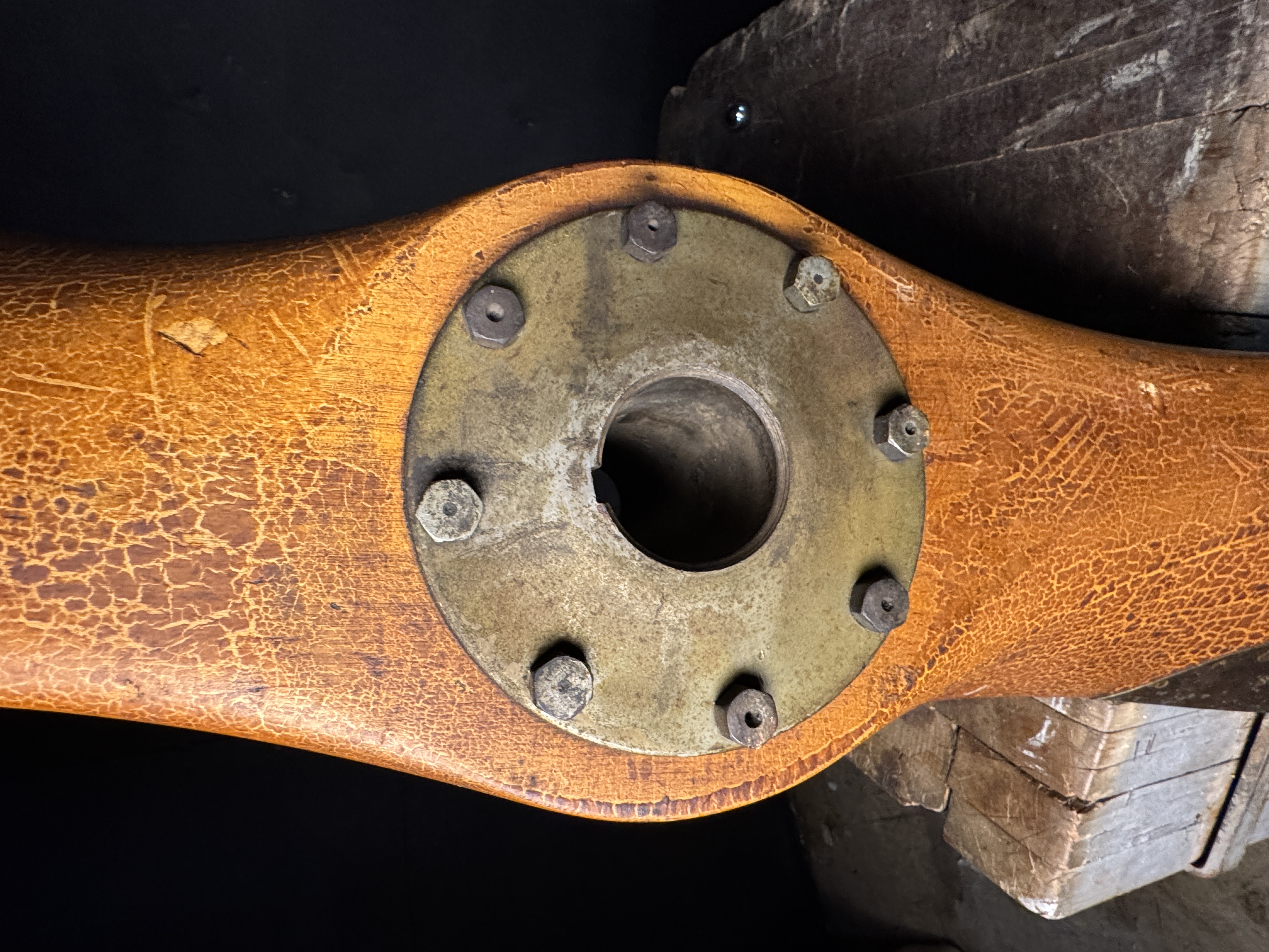 WW1 Curtiss Jenny Aircraft American Propeller and Manufacturing Company Paragon Wood Prop
