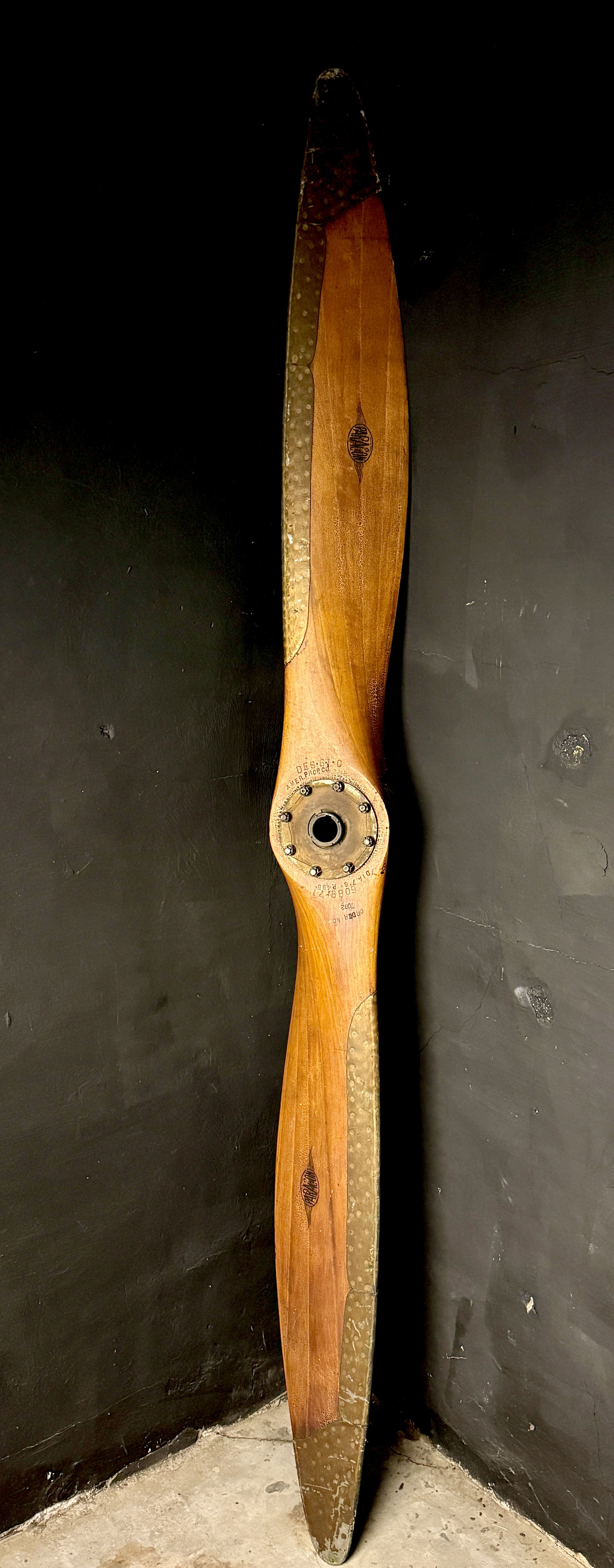 WW1 Curtiss Jenny Aircraft American Propeller and Manufacturing Company Paragon Wood Prop
