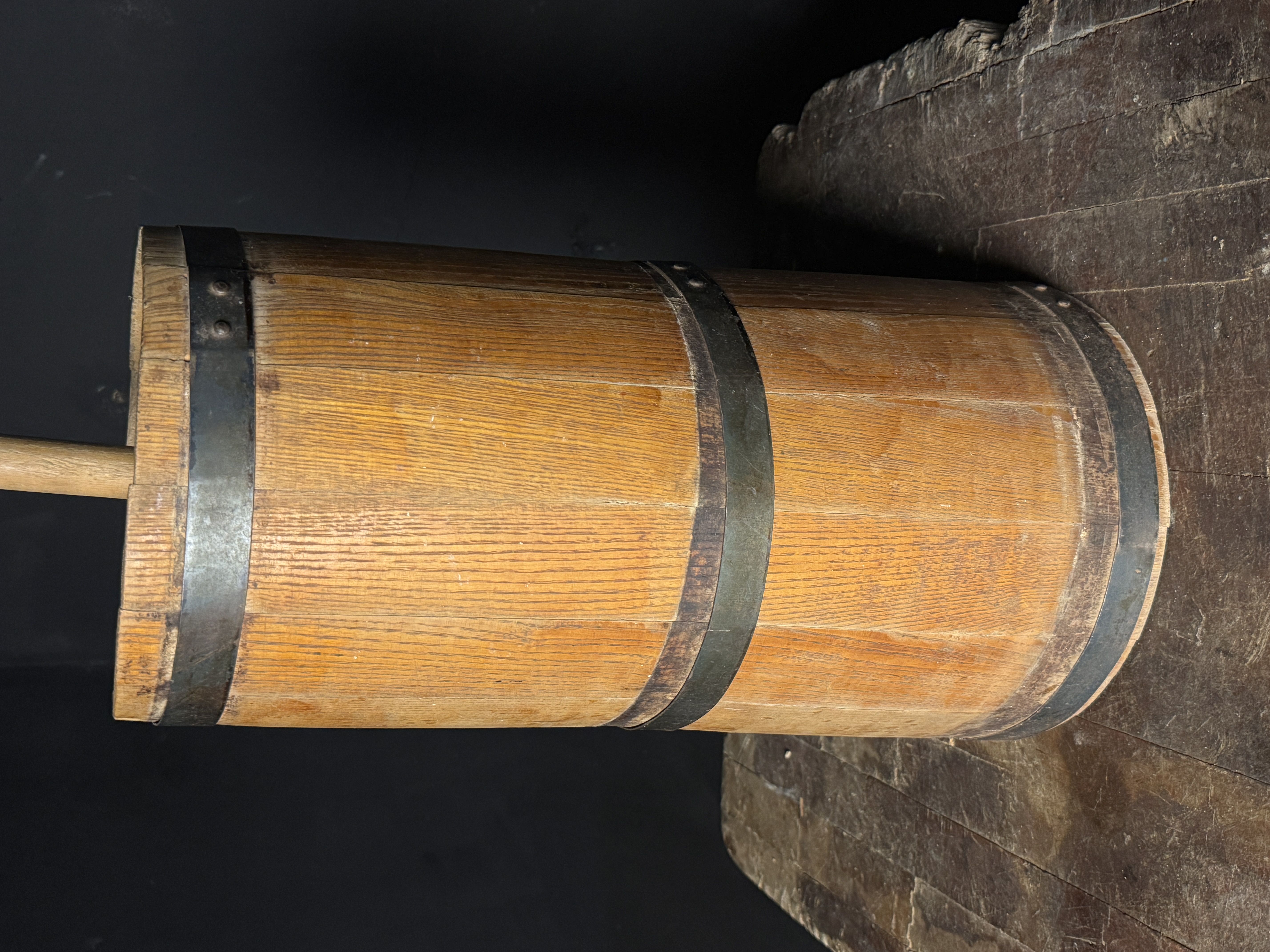 Early 20th Century Standard Churn Co. 4-Gallon Wooden Butter Churn