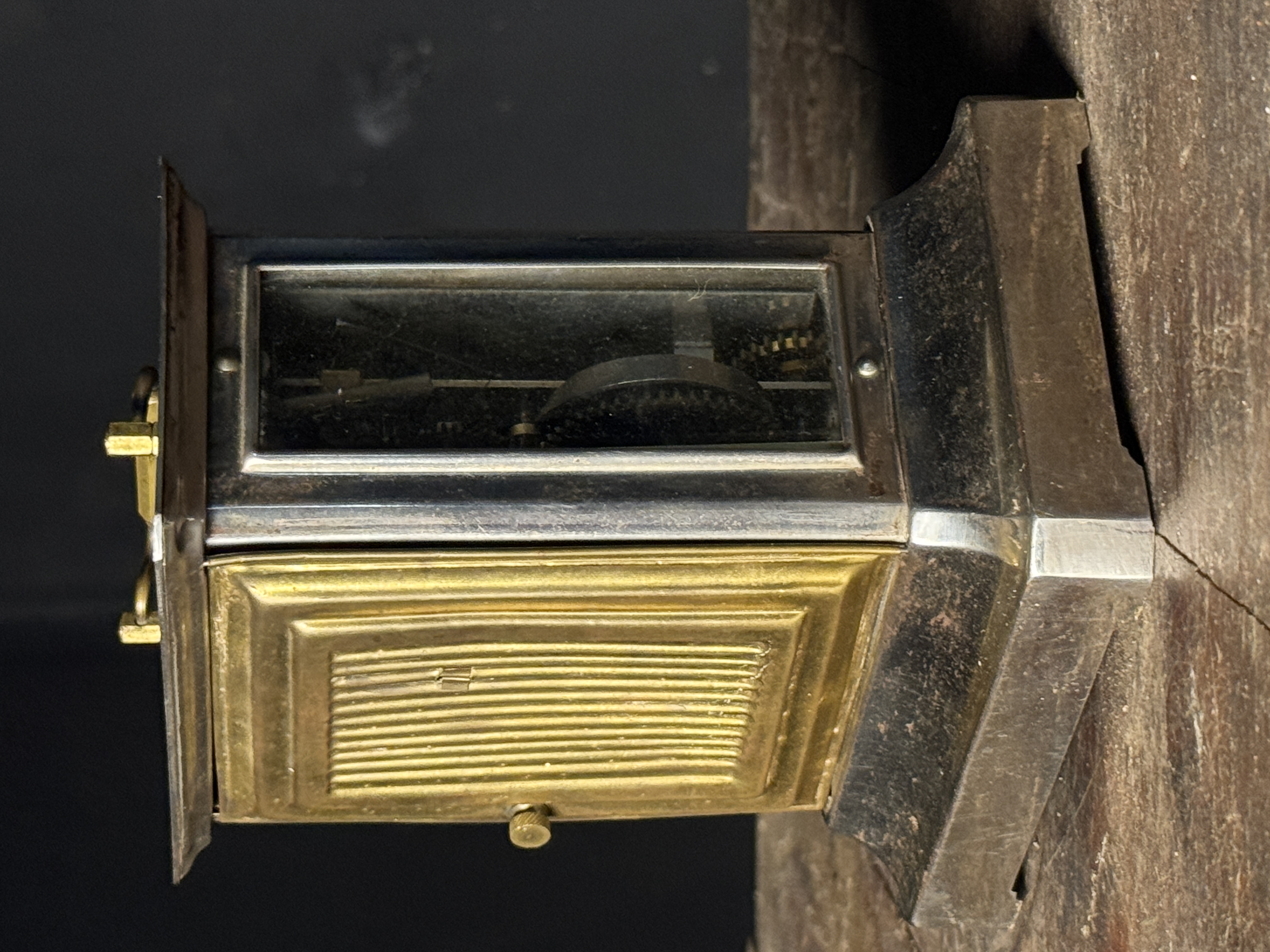 Antique German Musical Alarm Carriage Clock Attributed to Junghans
