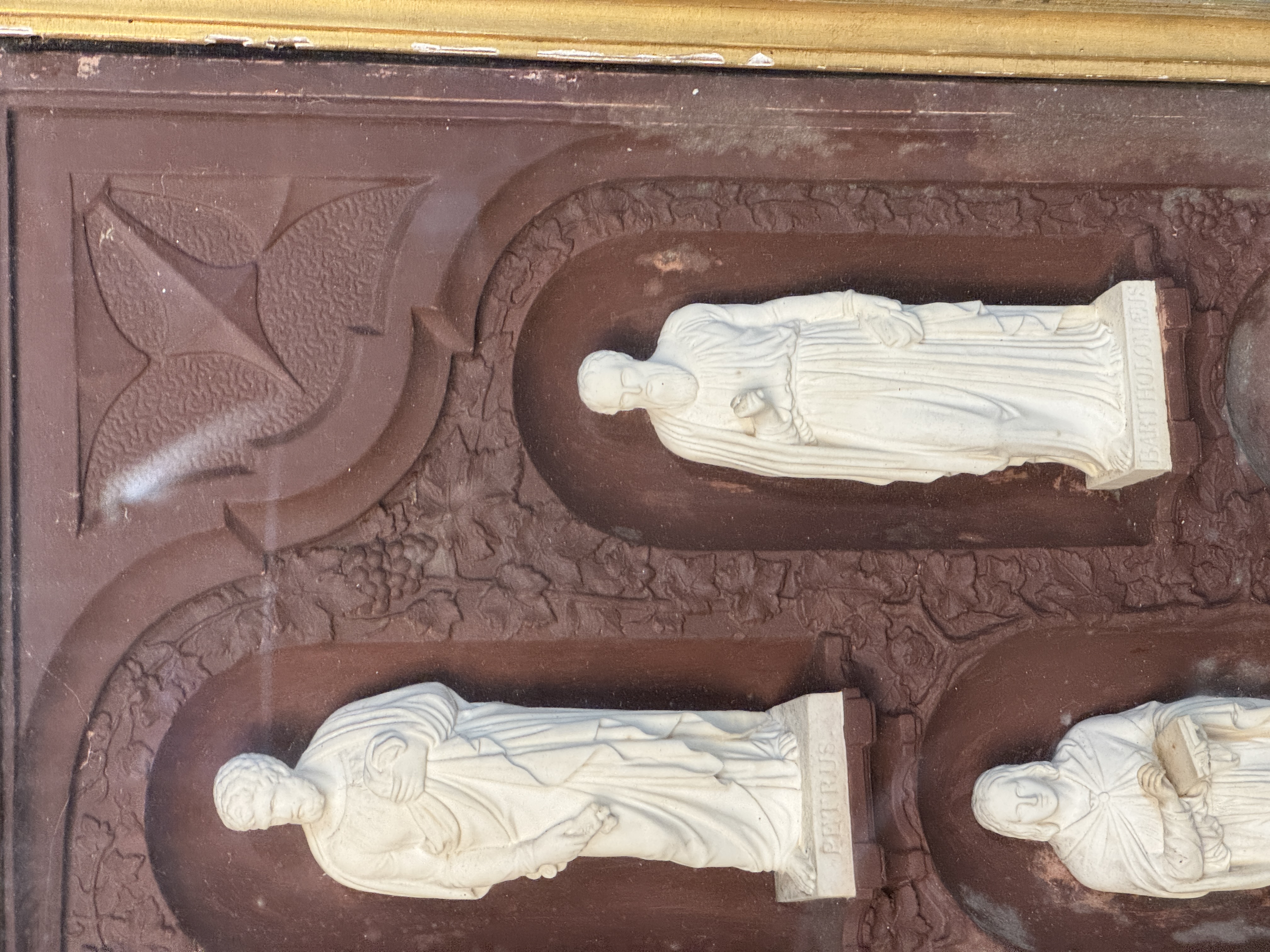 Victorian Shadow Box Display of Christ and the Twelve Apostles