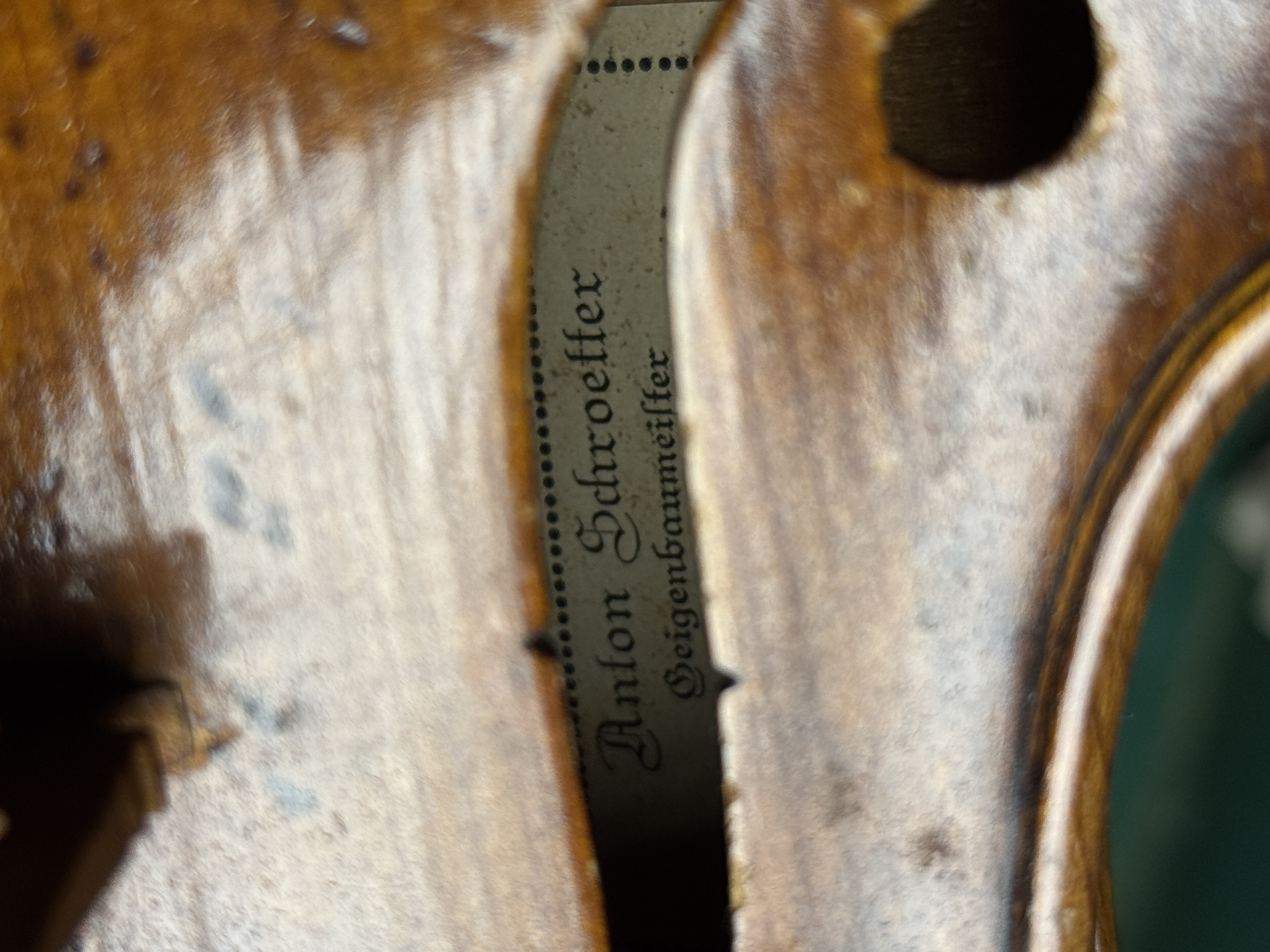 Full-Size Anton Schroetter Master Violin with Bow and Hardshell Case