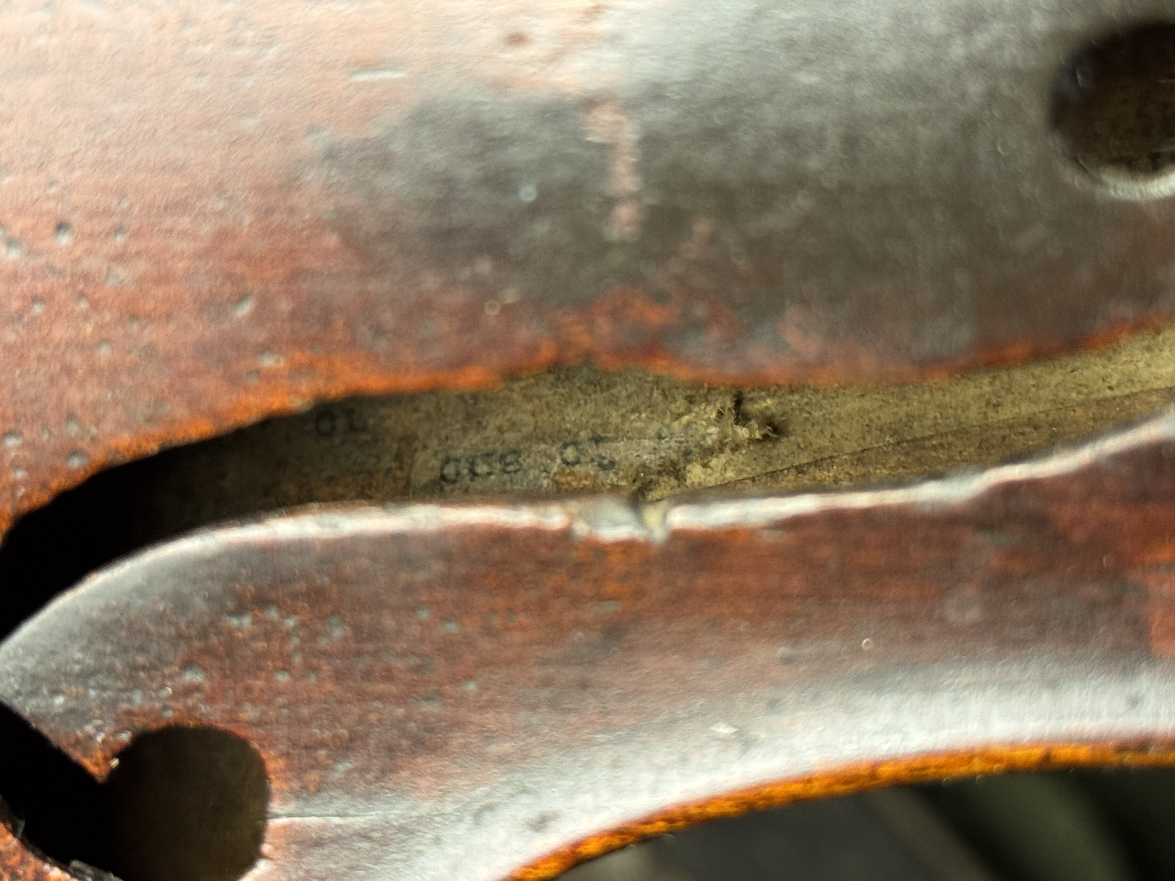 Antique Full-Size Violin Bearing Nicolaus Amatius Label with Wooden Coffin Case