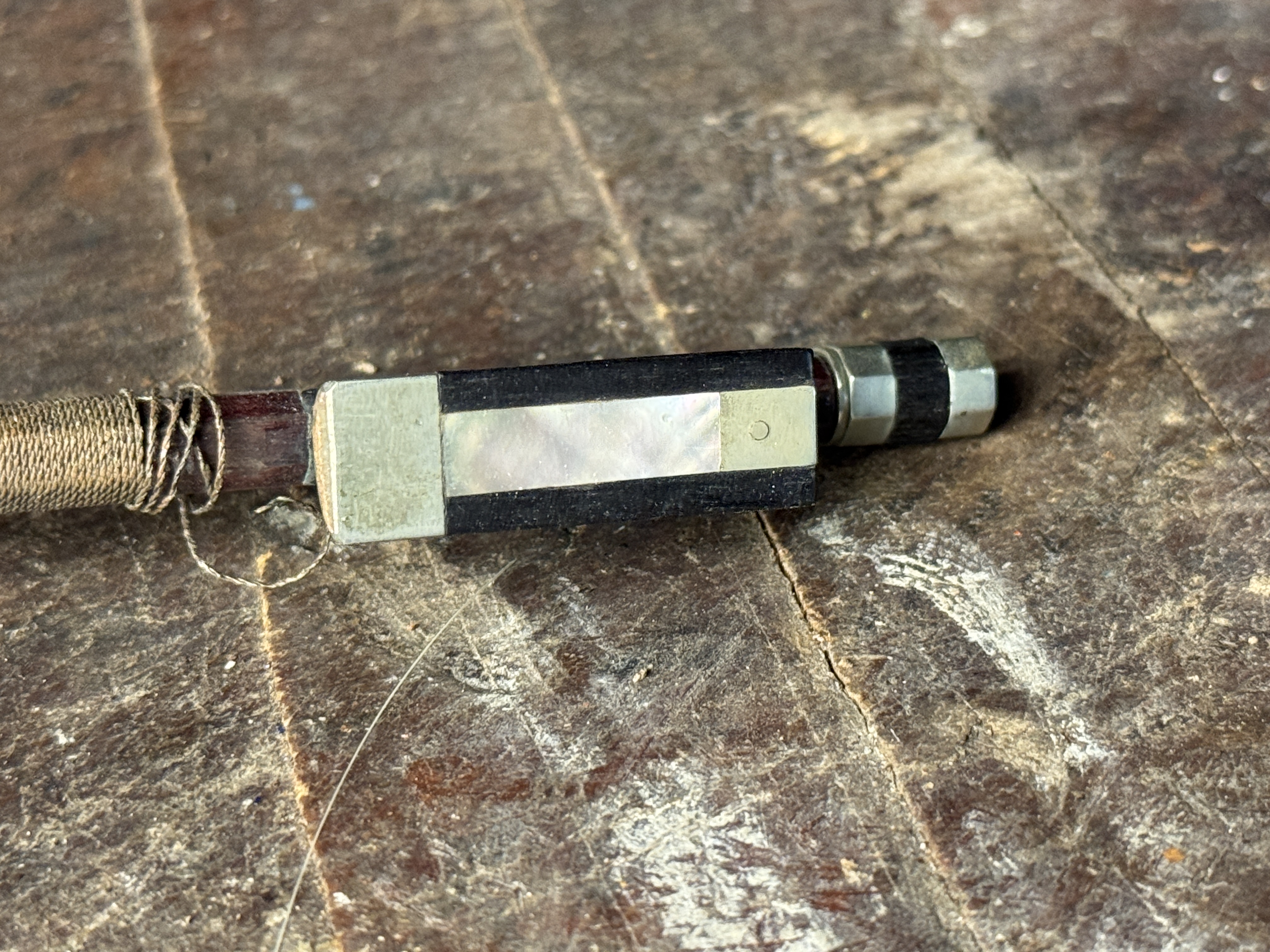 German Full-Size Octagonal Violin Bow Stamped Weidlich
