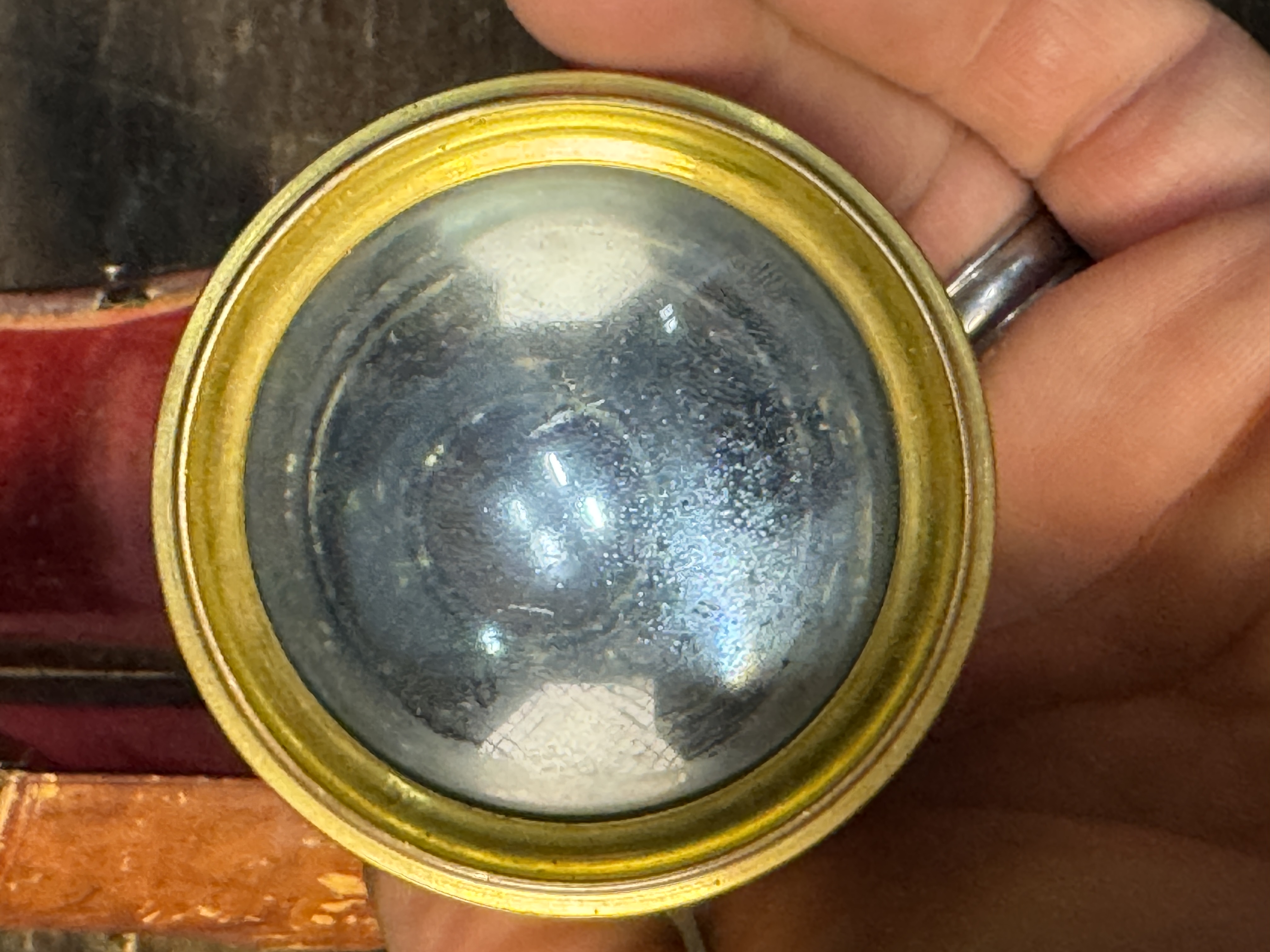 A 19th-Century Brass and Clad Monocular Theater Glass with Original Case