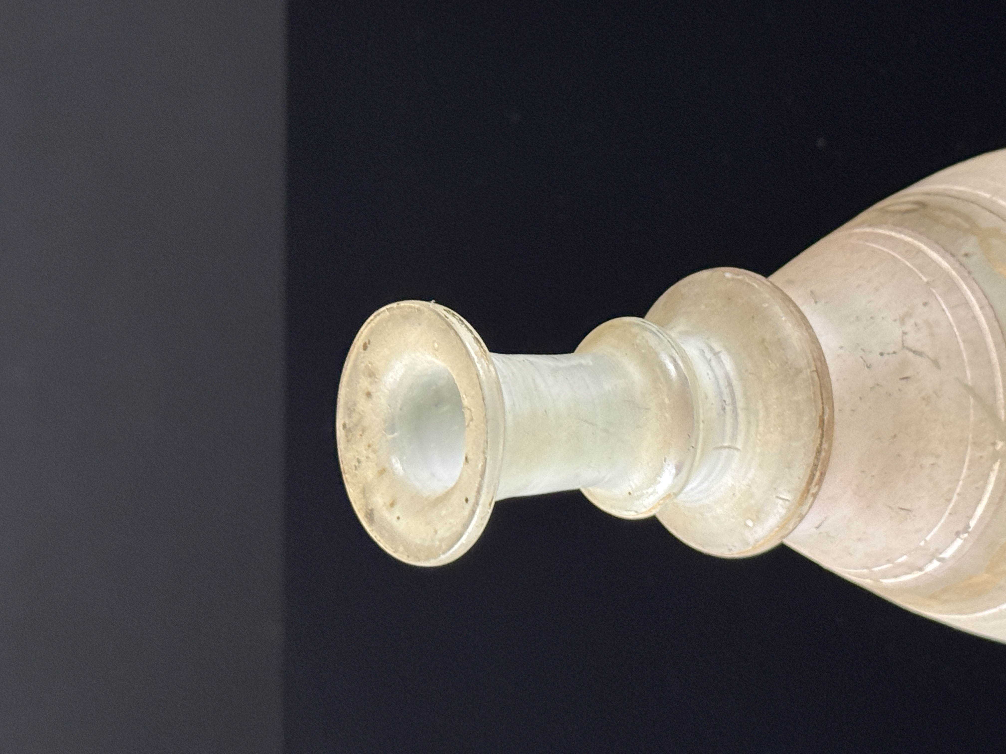 Ancient Islamic Gilded Glass Bottle
