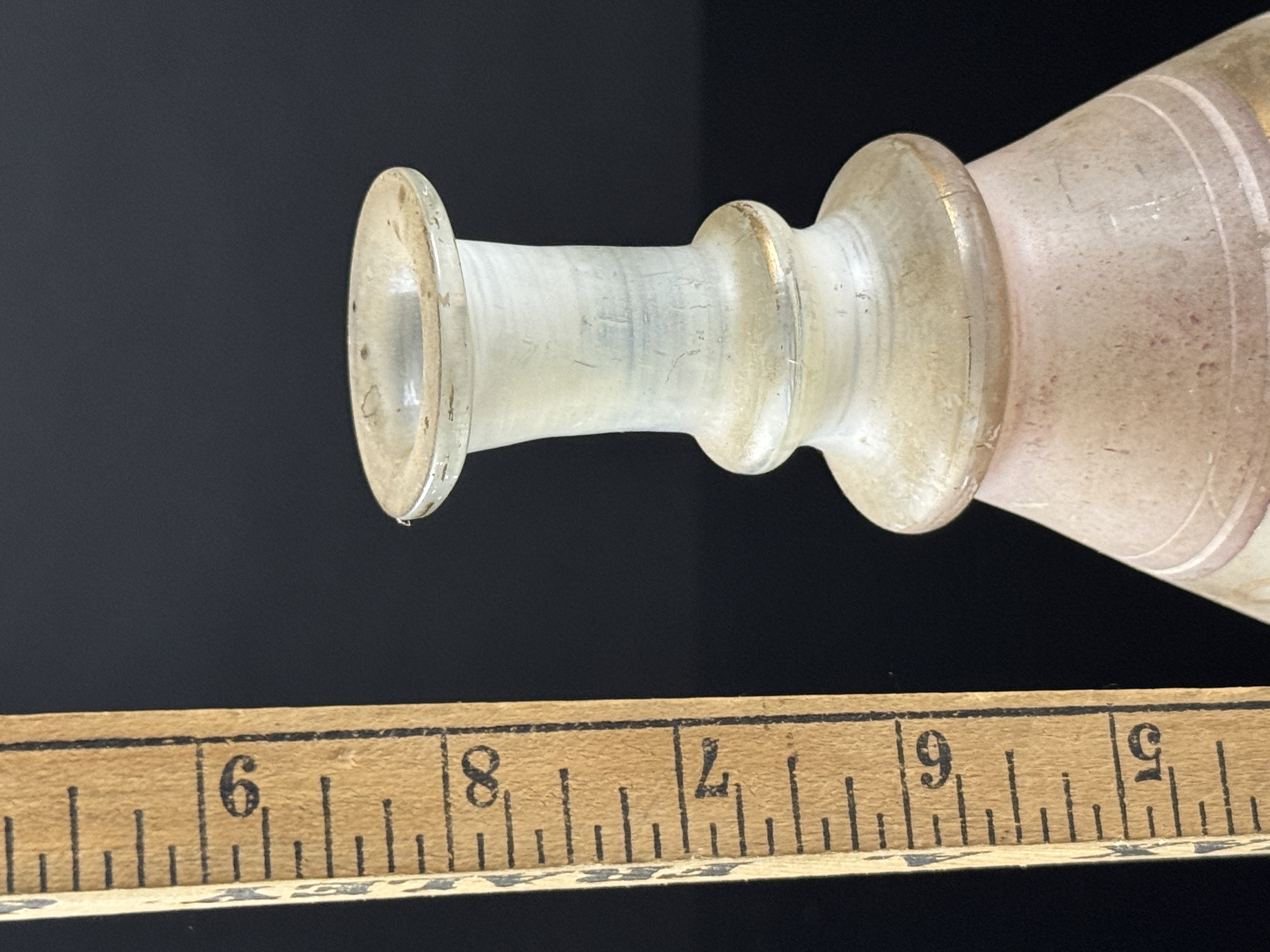 Ancient Islamic Gilded Glass Bottle