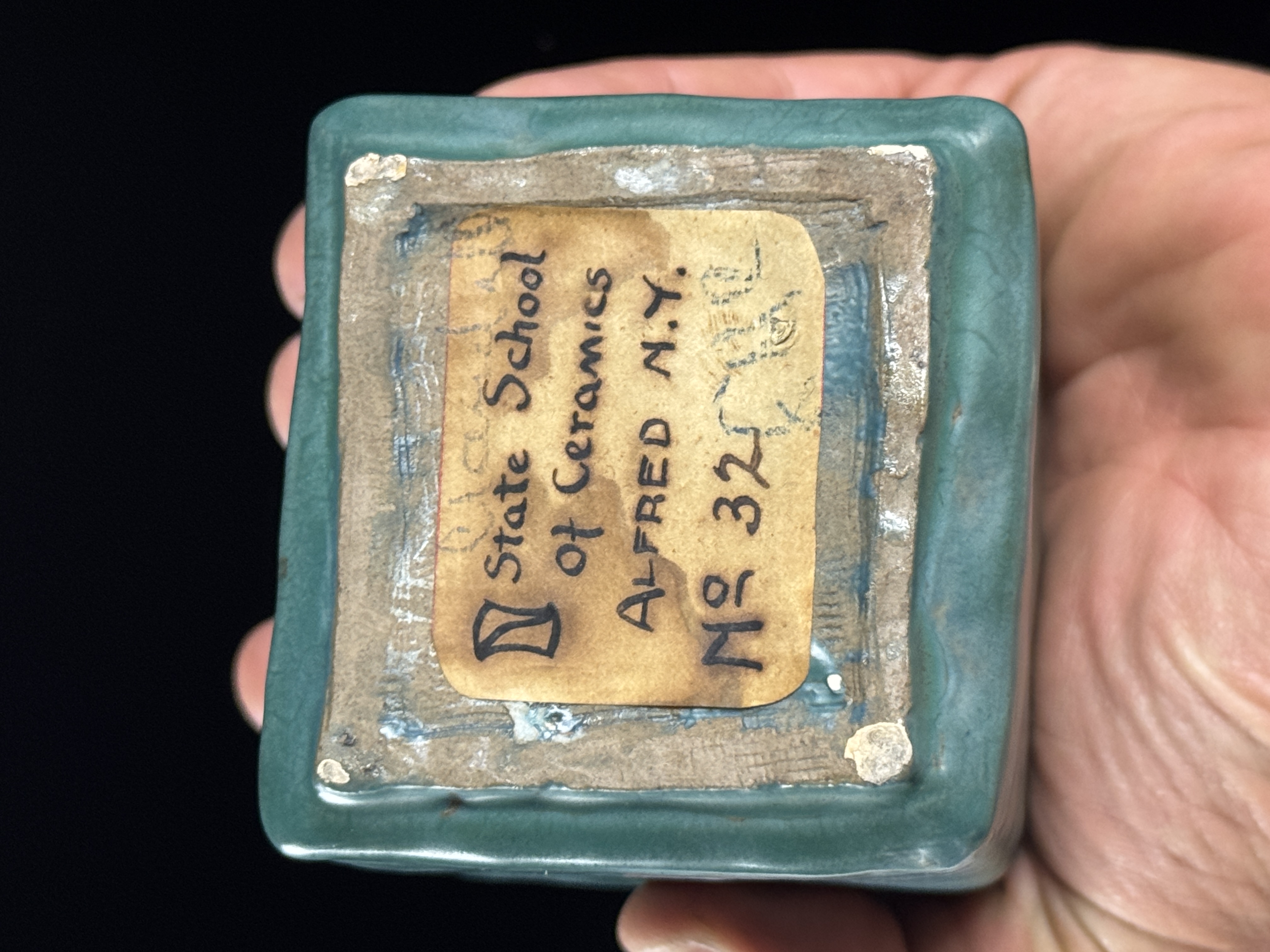 Charles Binns and Frederick Walrath Era Alfred State School of Ceramics Arts and Crafts Lidded Jar