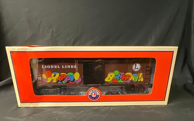 Lionel O Gauge Happy Birthday Personalized Message Boxcar 6-81256. Lionel O Gauge Happy Birthday 