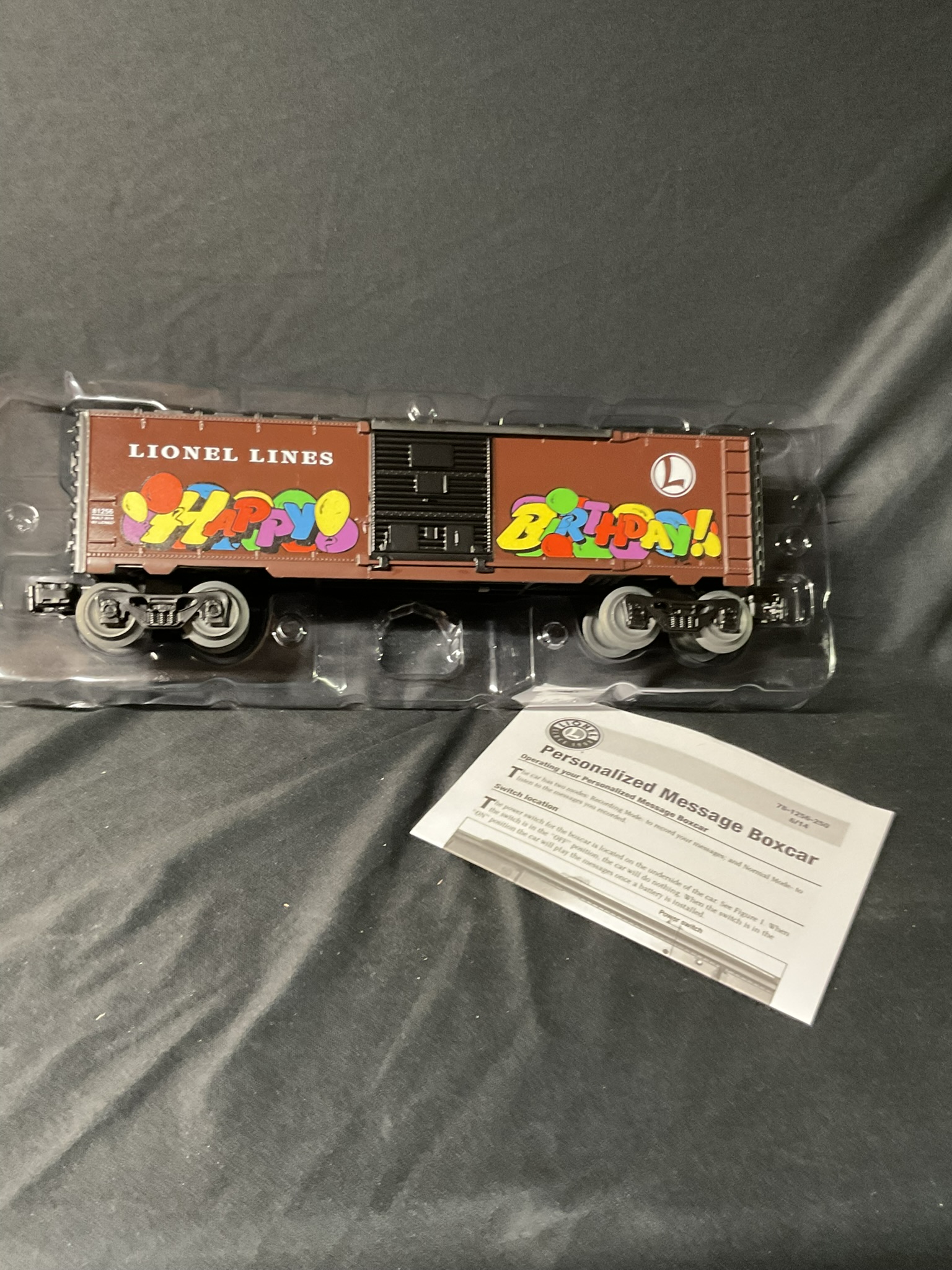 Lionel O Gauge Happy Birthday Personalized Message Boxcar 6-81256
