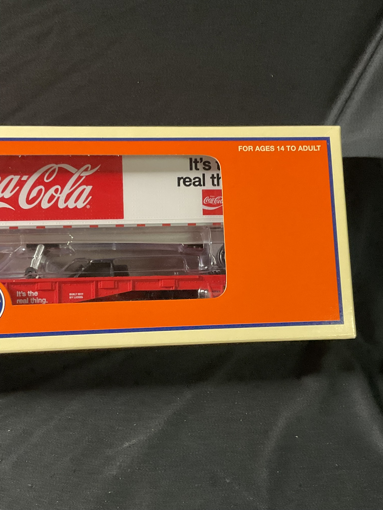 Lionel 6-26641 O Gauge Coca-Cola Flatcar with Tractor and Trailer
