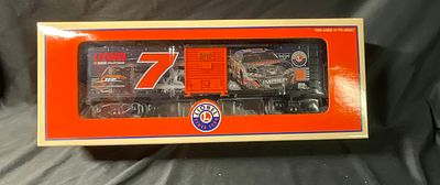 Lionel 2010 NASCAR JR Motorsports Number 7 Boxcar No. 6-39348. This is a Lionel O-gauge model 