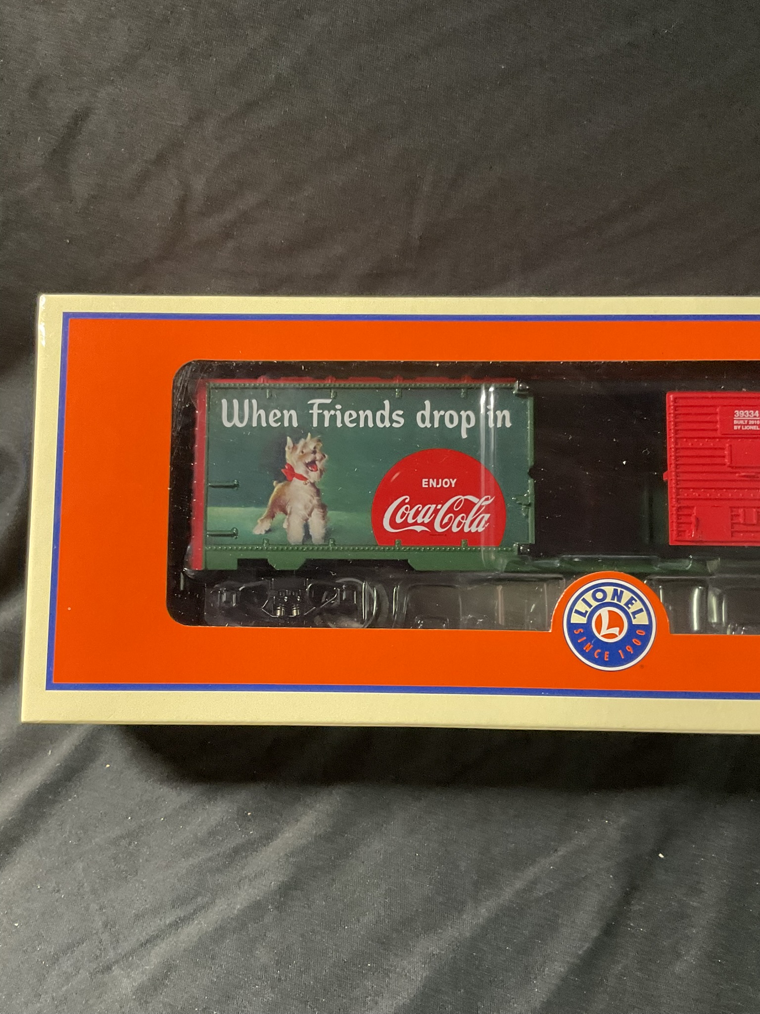 Lionel 6-39334 O Gauge Coca-Cola Christmas Boxcar in Original Box