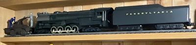 A Trio of O-Gauge Model Train Components Including Pennsylvania S-2 Steam Turbine Locomotive 6200. 