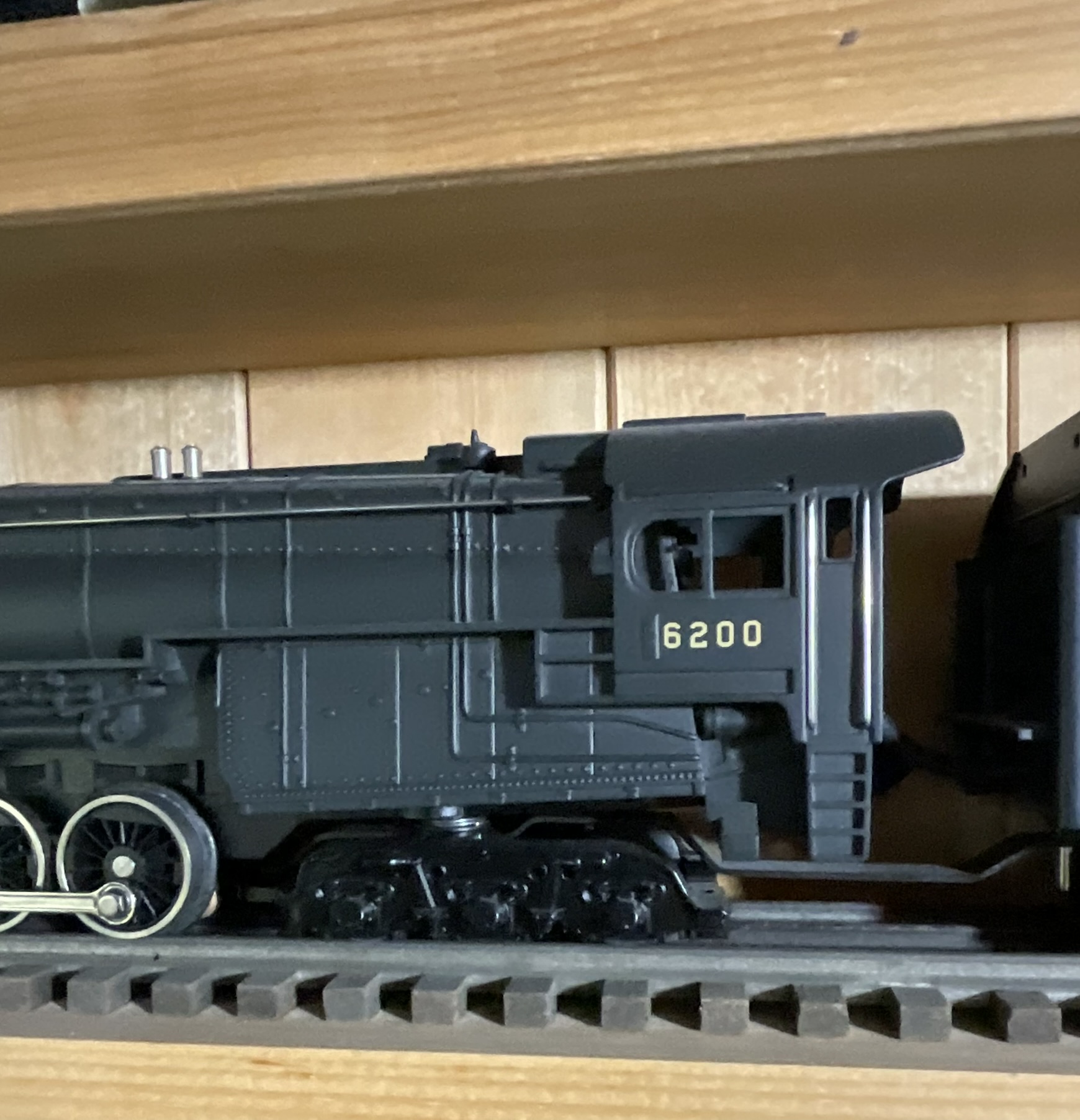 A Trio of O-Gauge Model Train Components Including Pennsylvania S-2 Steam Turbine Locomotive 6200