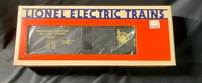 Lionel O Gauge Jersey Central Lines Box Car 6-7404 in Original Window Box. A Lionel O gauge 