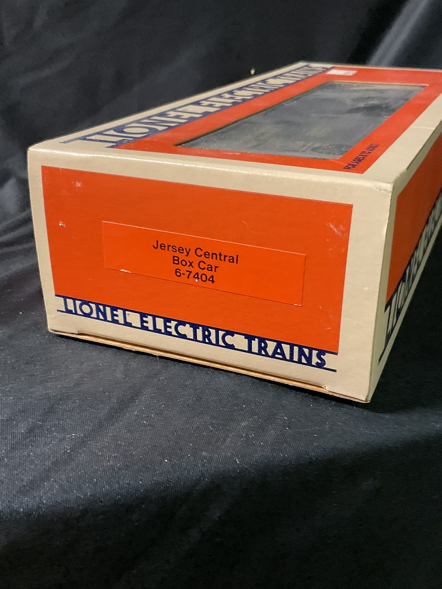 Lionel O Gauge Jersey Central Lines Box Car 6-7404 in Original Window Box
