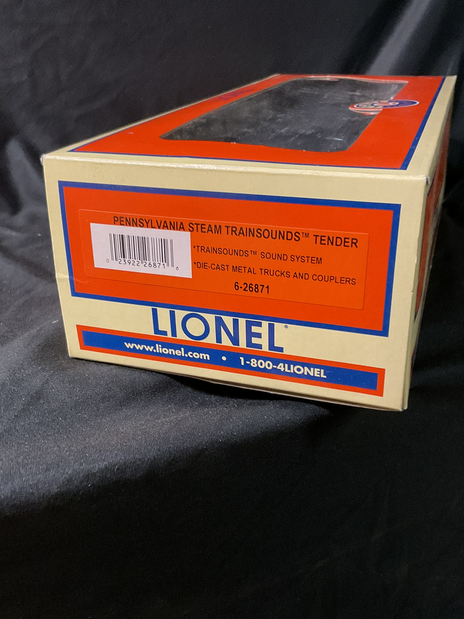 Lionel Pennsylvania Steam TrainSounds Tender 6-26871 in Original Box