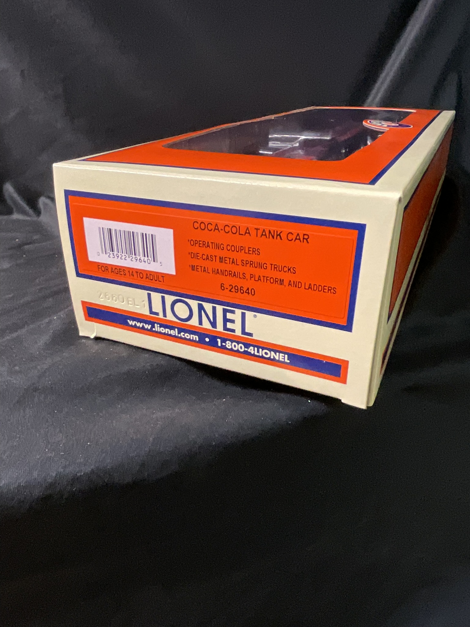 Lionel 6-29640 O-Gauge Coca-Cola Tank Car in Original Box