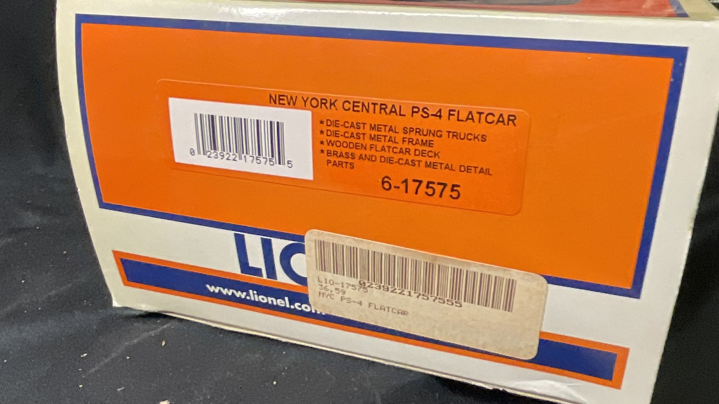 Lionel O-Gauge New York Central PS-4 Flatcar No. 6-17575
