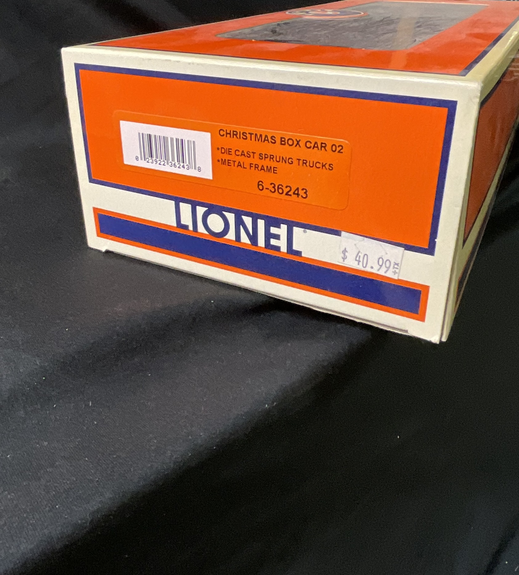 Lionel 6-36243 O Gauge 2002 Christmas Boxcar in Original Box