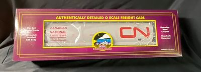 M.T.H. Electric Trains O Scale Canadian National 100 Ton Hopper Car. This O scale model is a 100 