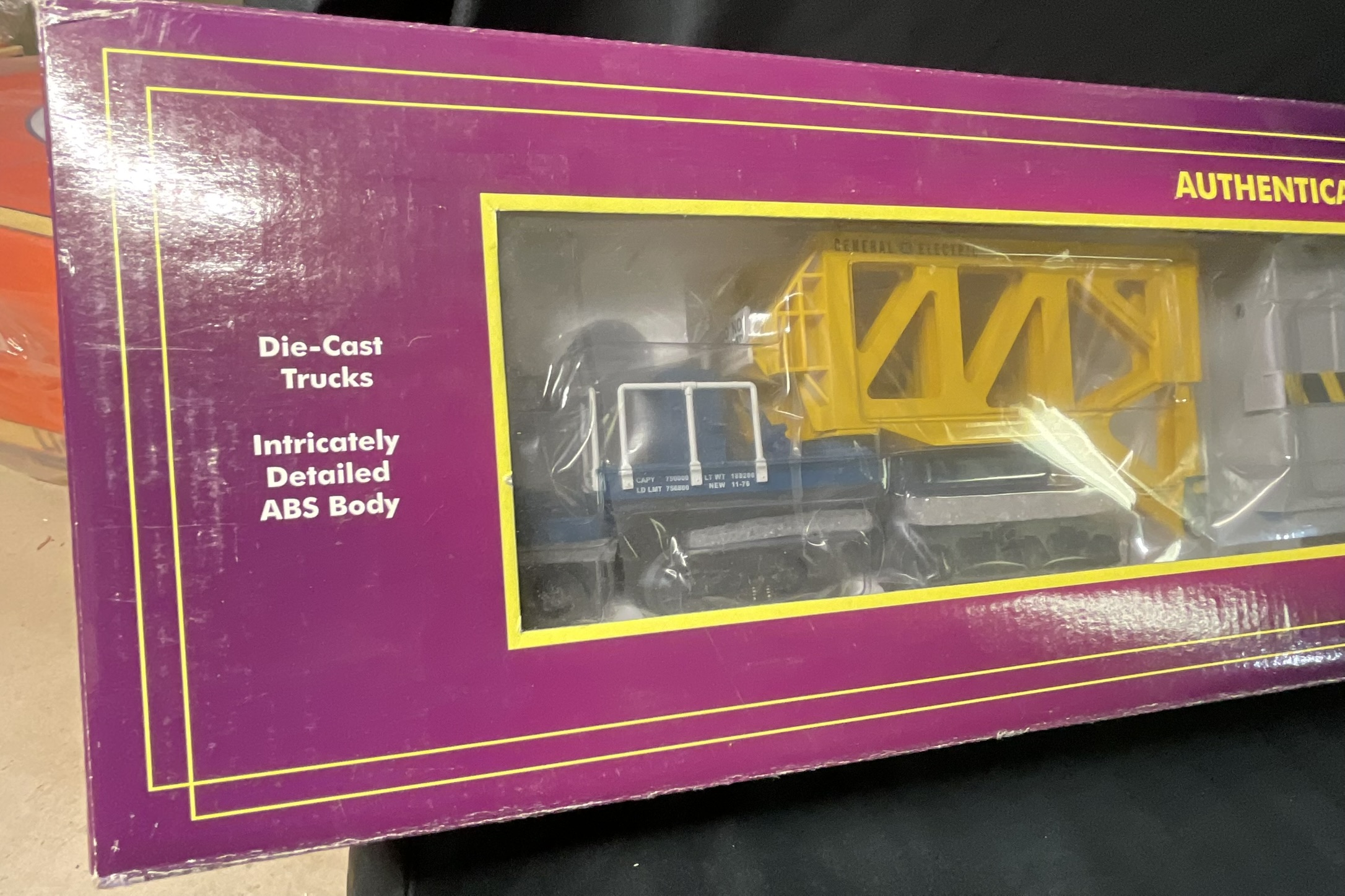 M.T.H. Electric Trains Premier O Scale General Electric Schnabel Flatcar 20-98494