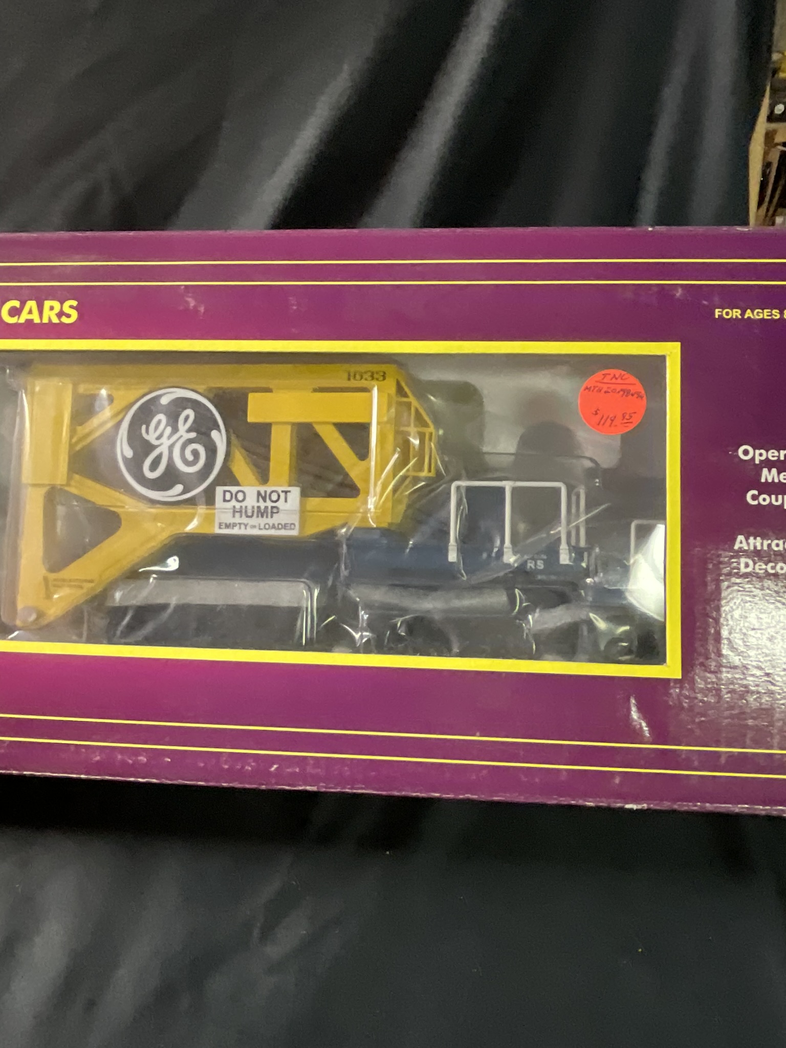 M.T.H. Electric Trains Premier O Scale General Electric Schnabel Flatcar 20-98494