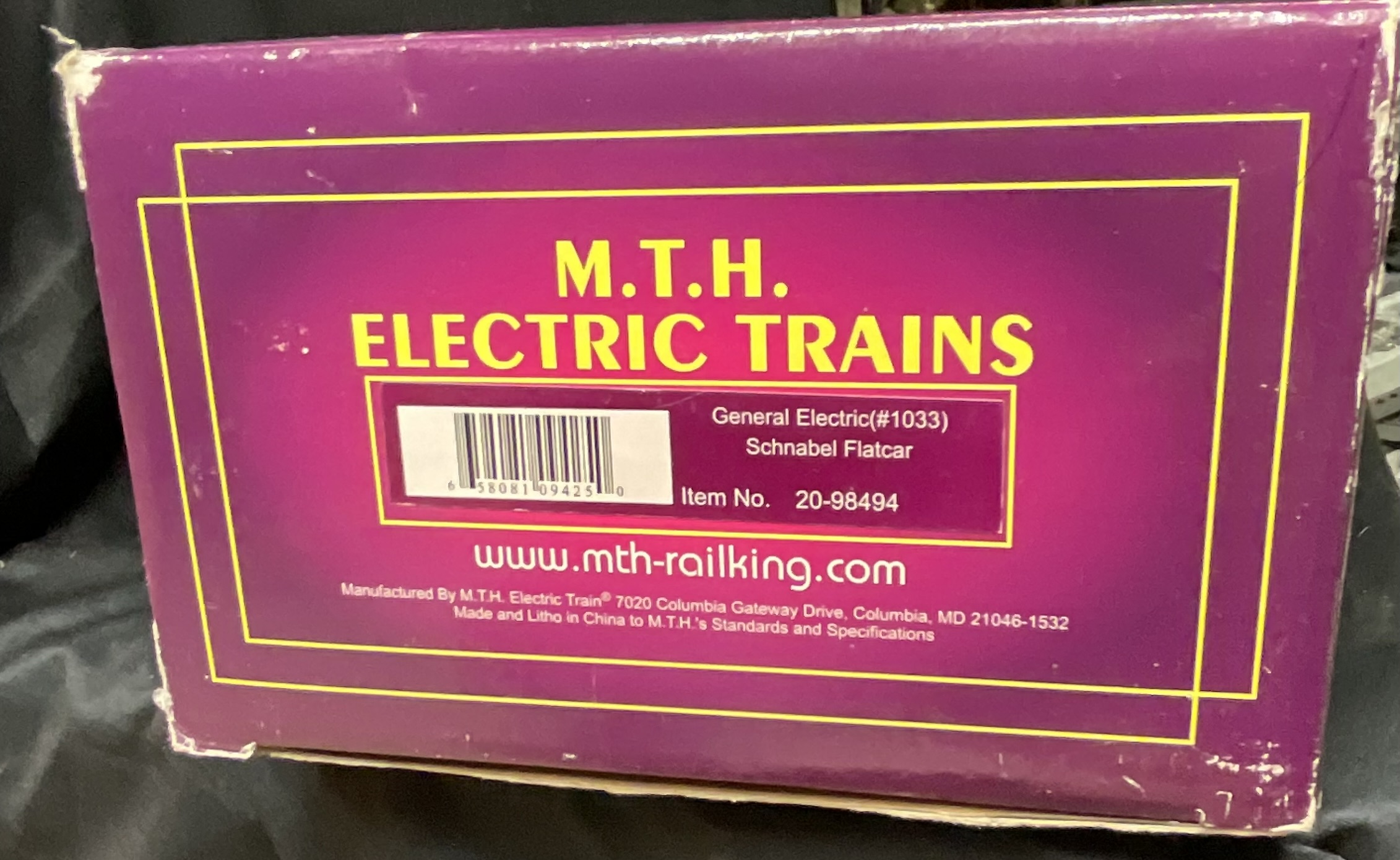 M.T.H. Electric Trains Premier O Scale General Electric Schnabel Flatcar 20-98494