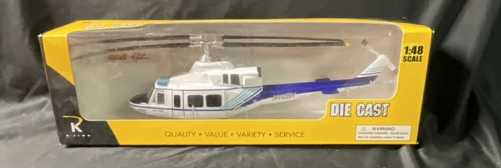 K-Line Aviation Bell 412 Utility Helicopter Model