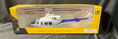 K-Line Aviation Bell 412 Utility Helicopter Model. This 1:48 scale model represents a Bell 412 