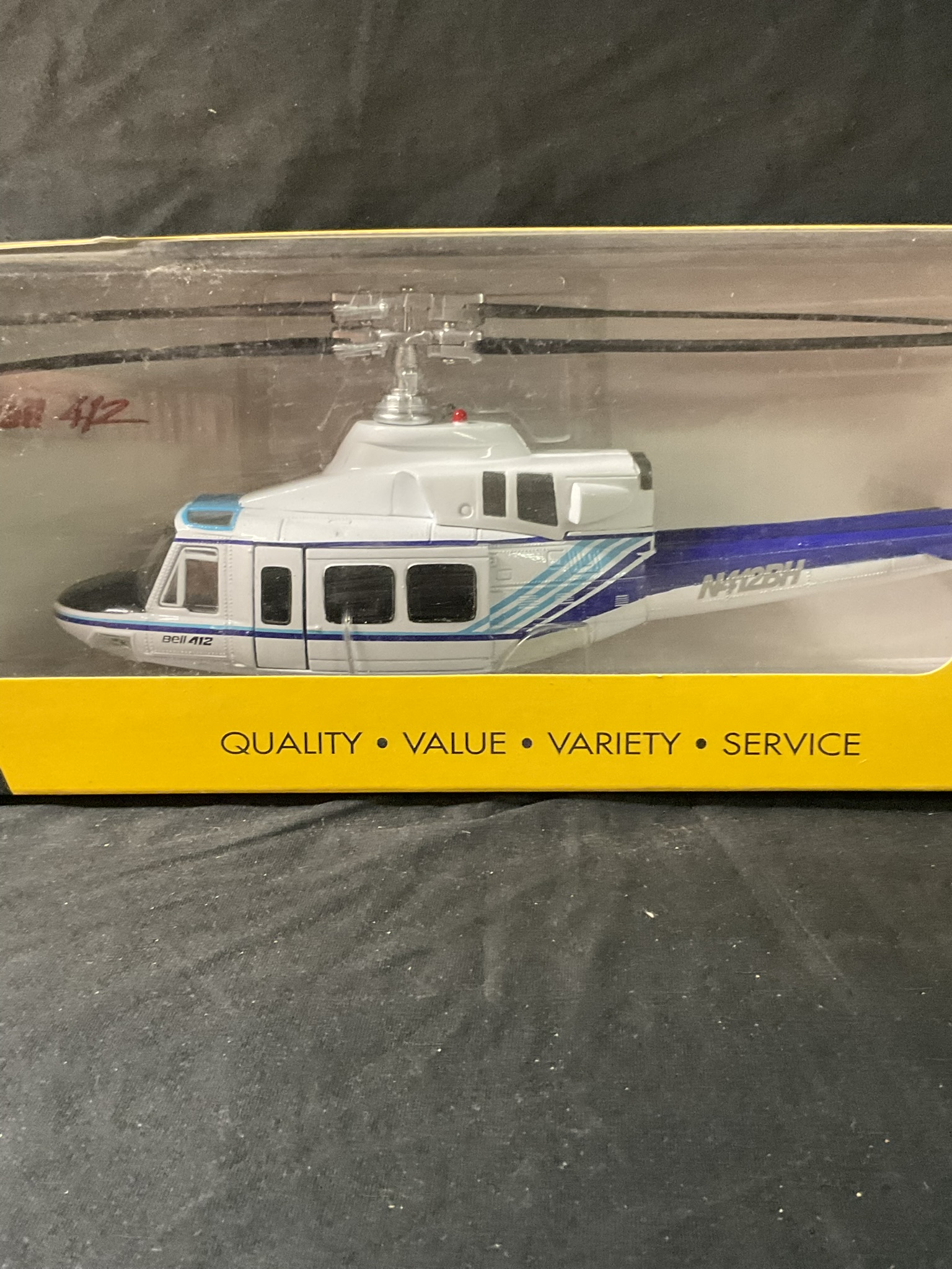 K-Line Aviation Bell 412 Utility Helicopter Model