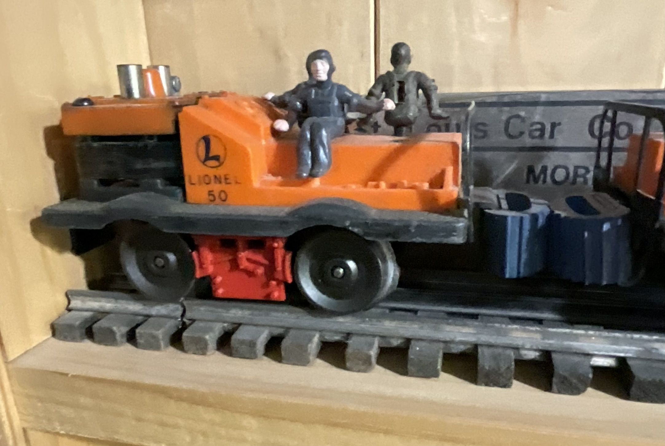 A Collection of Lionel O-Gauge Erie Alco Diesel Locomotives and No. 50 Gang Cars