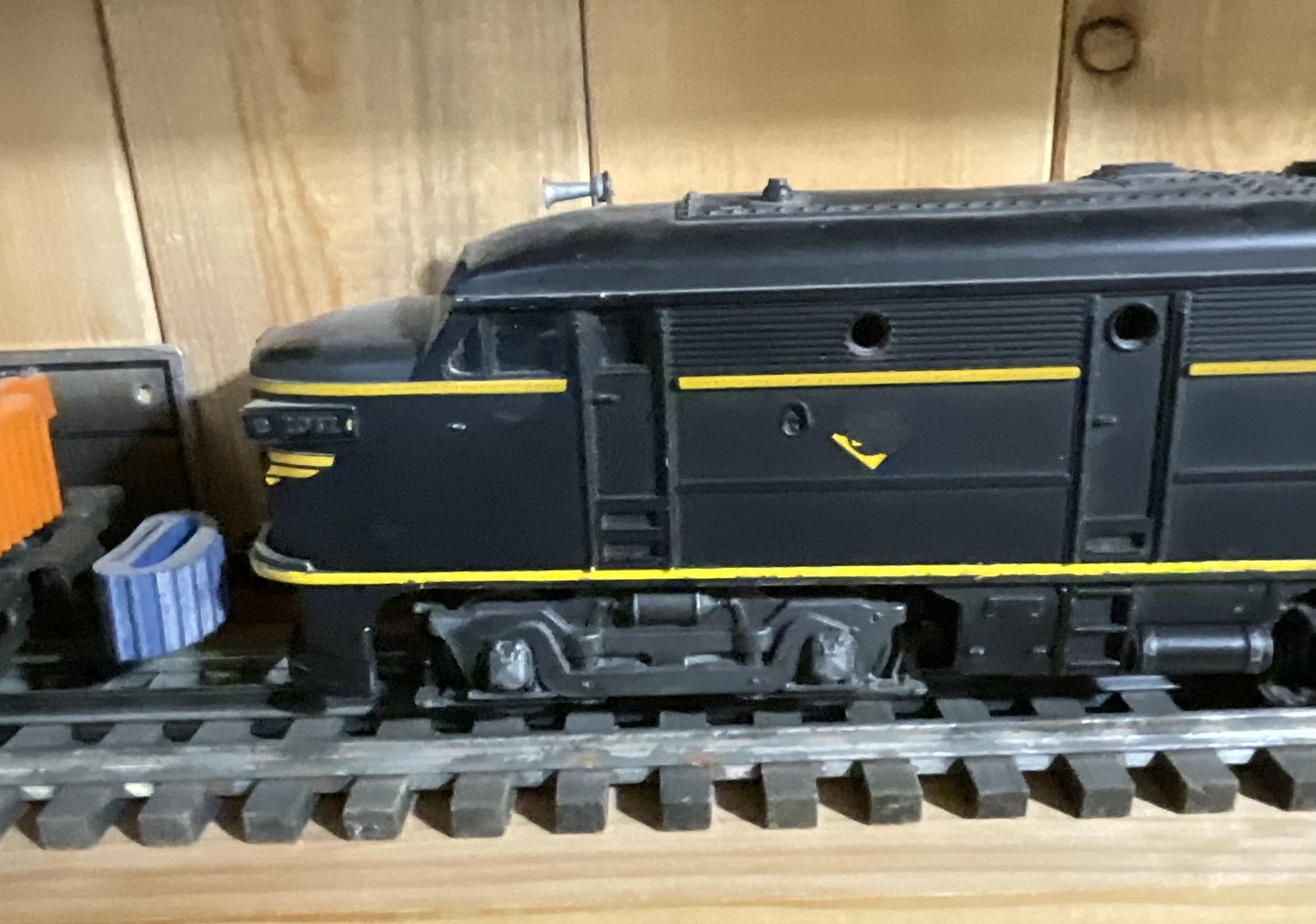 A Collection of Lionel O-Gauge Erie Alco Diesel Locomotives and No. 50 Gang Cars