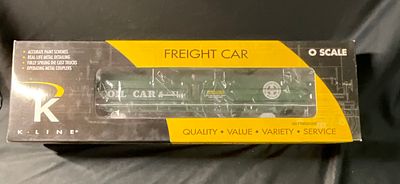 K-Line O Scale BNSF Coil Car K676-11731. This O scale model train freight car is a Burlington 