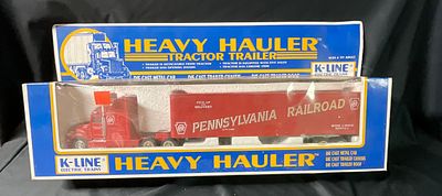 K-Line Pennsylvania Railroad Heavy Hauler Tractor-Trailer Model K-6120. A K-Line Electric Trains 
