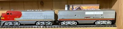 A Pair of Lionel O-Gauge Santa Fe F3 Diesel Locomotives. This lot features a composite pair of 