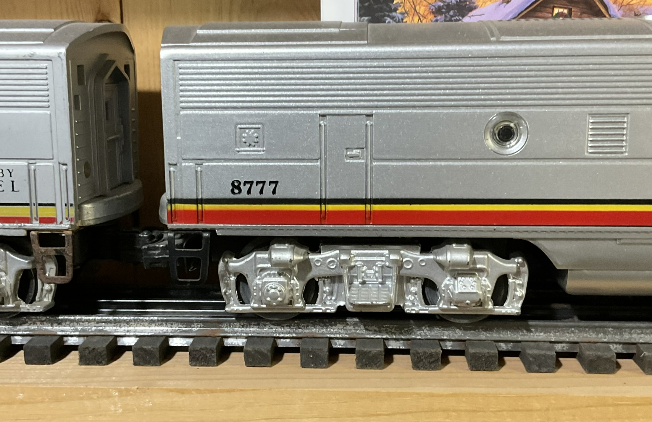 A Pair of Lionel O-Gauge Santa Fe F3 Diesel Locomotives