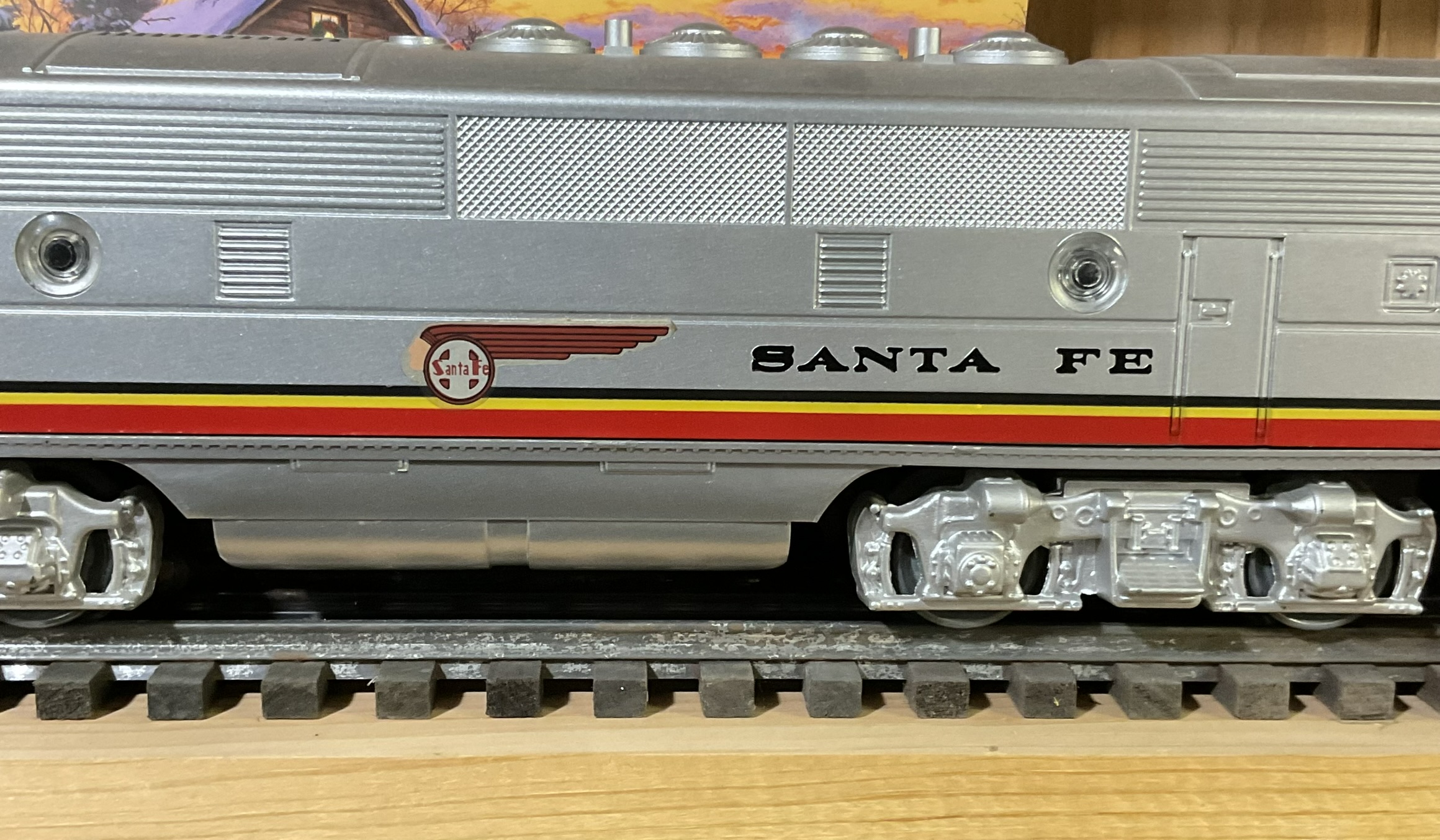 A Pair of Lionel O-Gauge Santa Fe F3 Diesel Locomotives