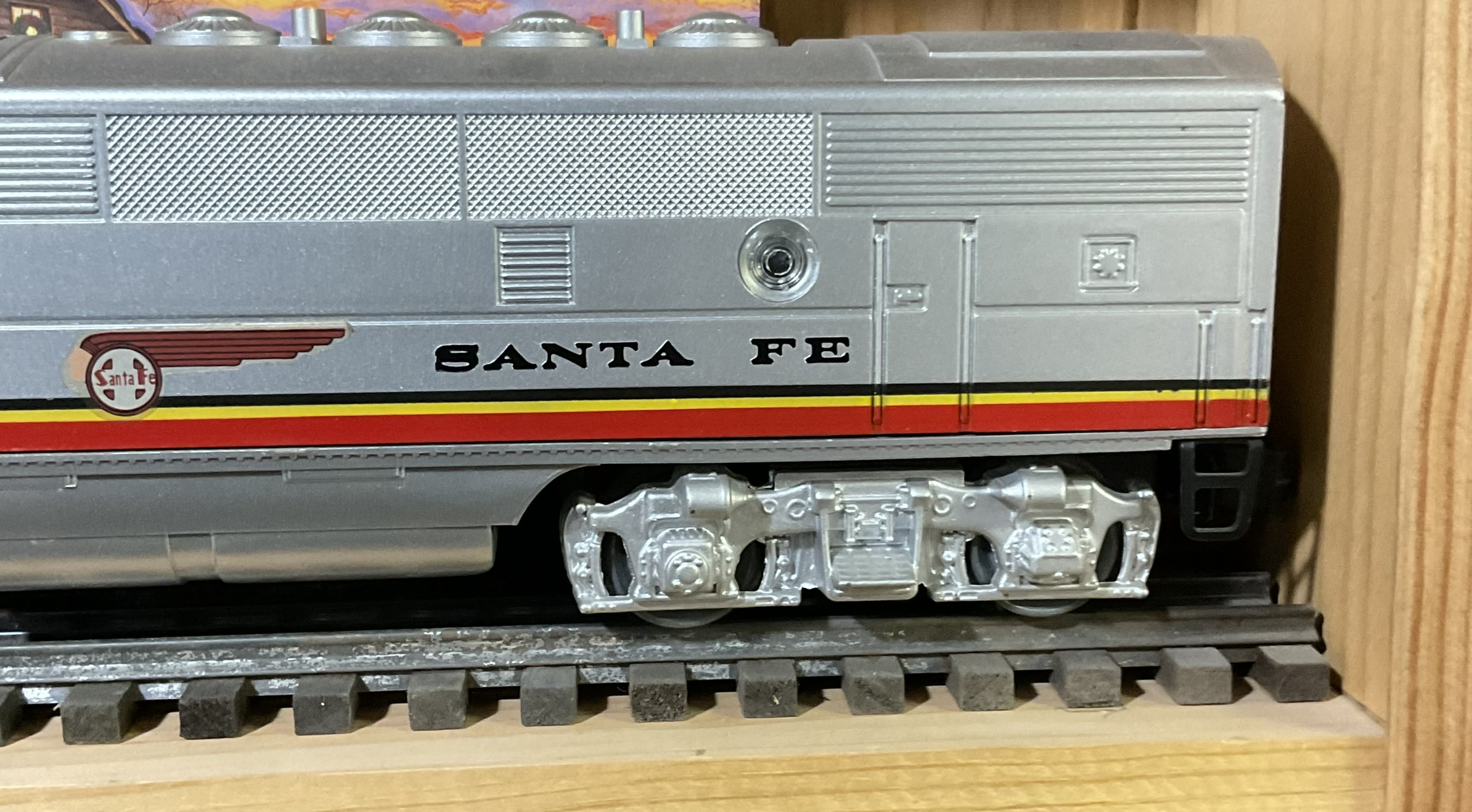 A Pair of Lionel O-Gauge Santa Fe F3 Diesel Locomotives