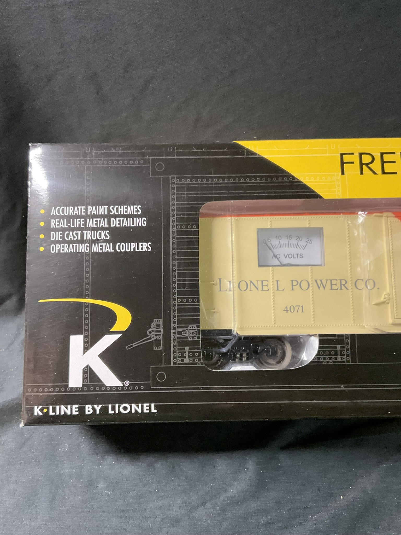 K-Line by Lionel 6-36838 Lionel Power Company Operating Voltmeter Car