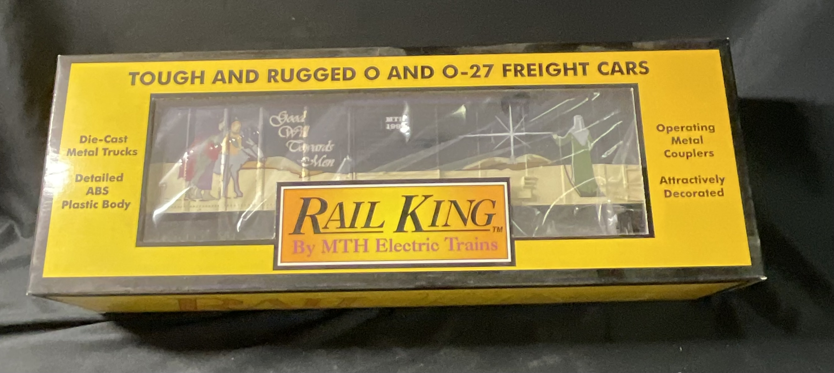 Rail King by MTH Electric Trains 1997 Holiday Box Car Item No. 30-7416