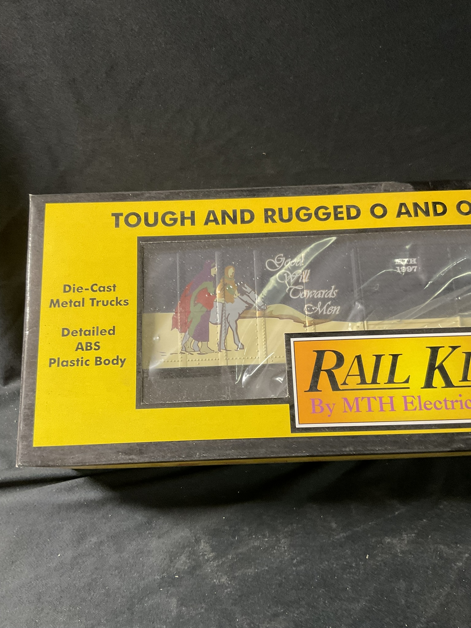 Rail King by MTH Electric Trains 1997 Holiday Box Car Item No. 30-7416