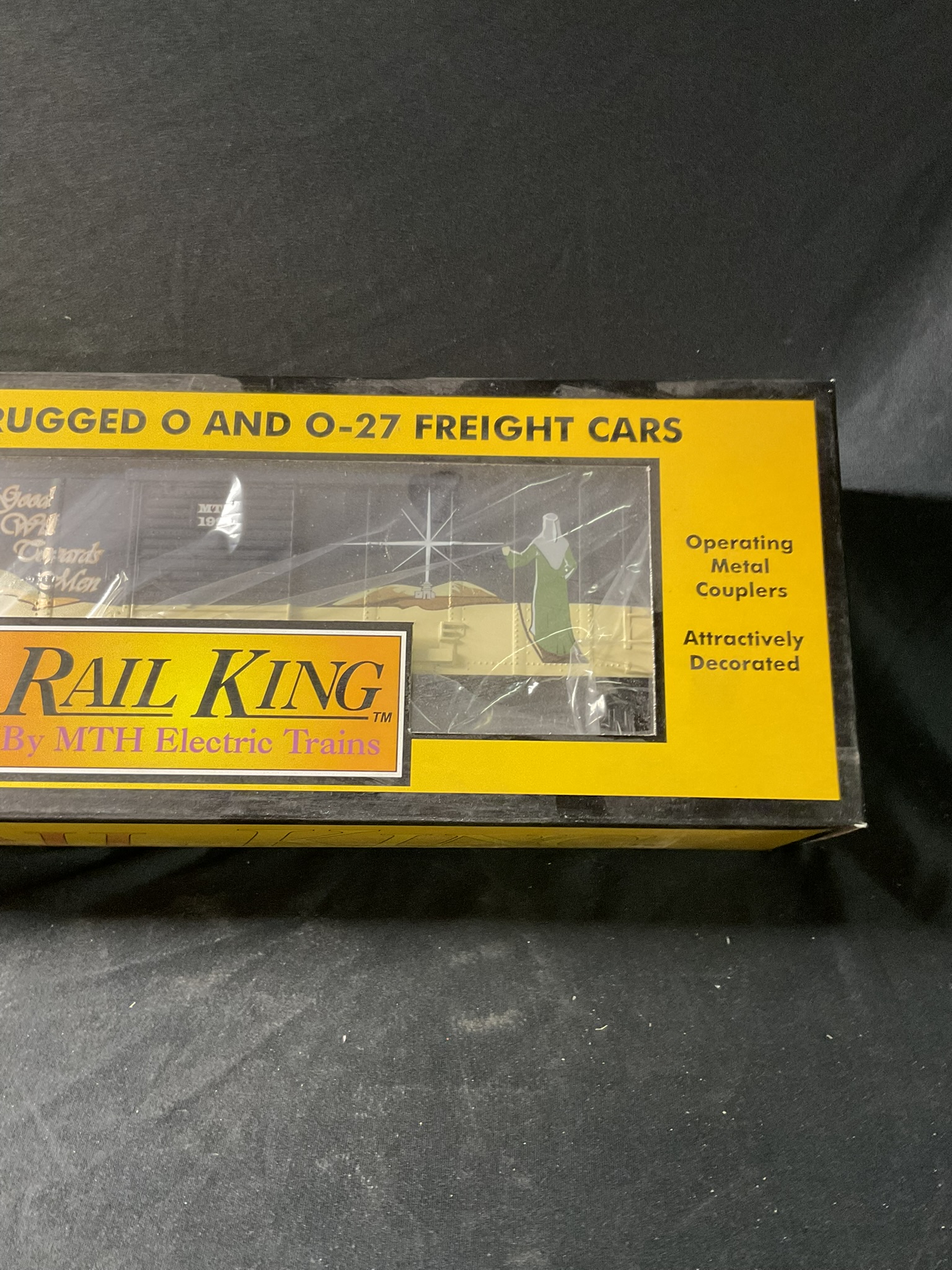 Rail King by MTH Electric Trains 1997 Holiday Box Car Item No. 30-7416