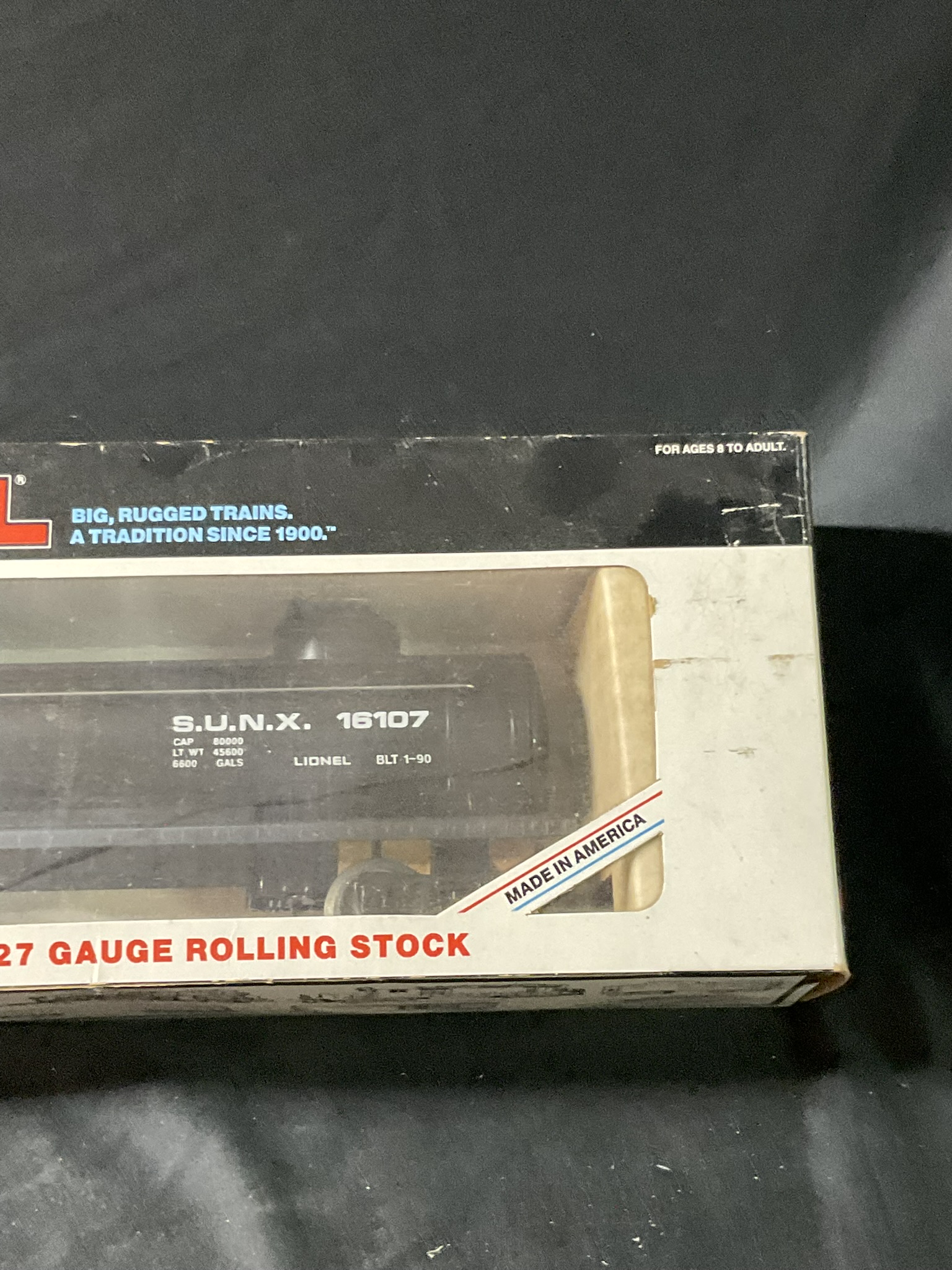 Lionel O Gauge Sunoco Two-Dome Tank Car 6-16107